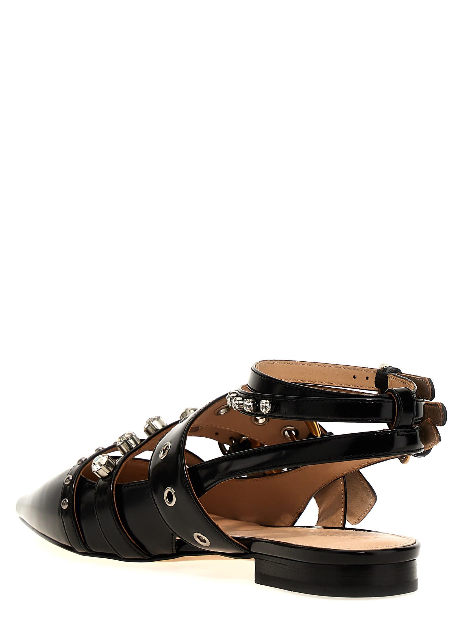 VIP【関税送料無料】希少 PINKO BROWN LEATHER FLATS Leather ballet flats Pinko Pink size 38 IT in Leather - 41057891