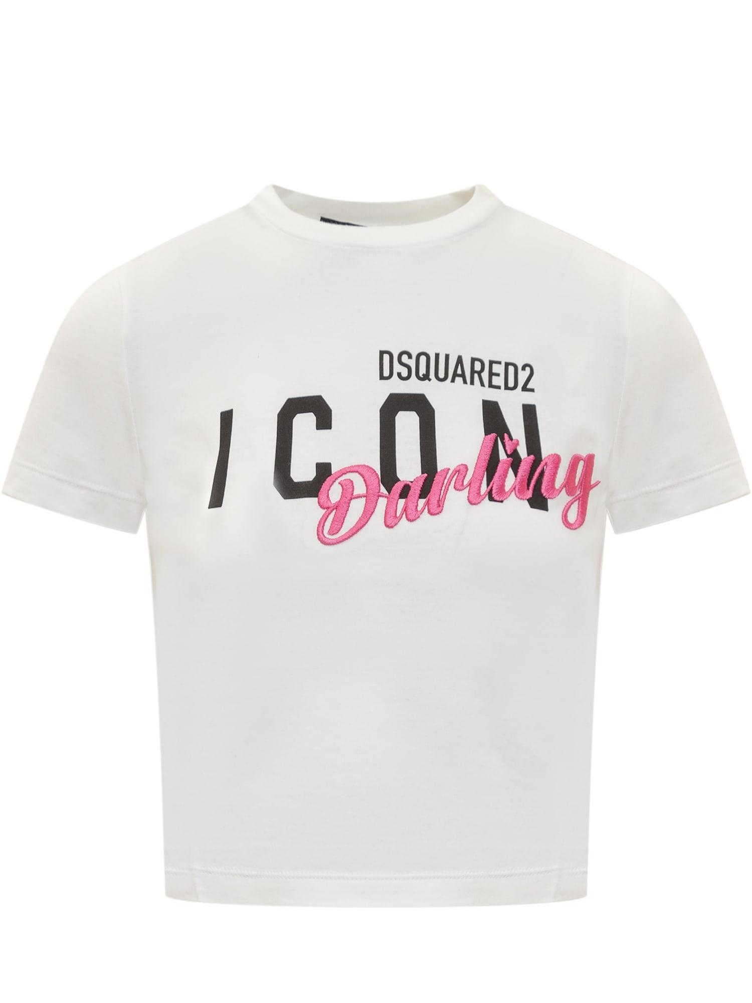 DSquared Icon Collection T Shirt Icon Darling Fit in Grey Lyst UK