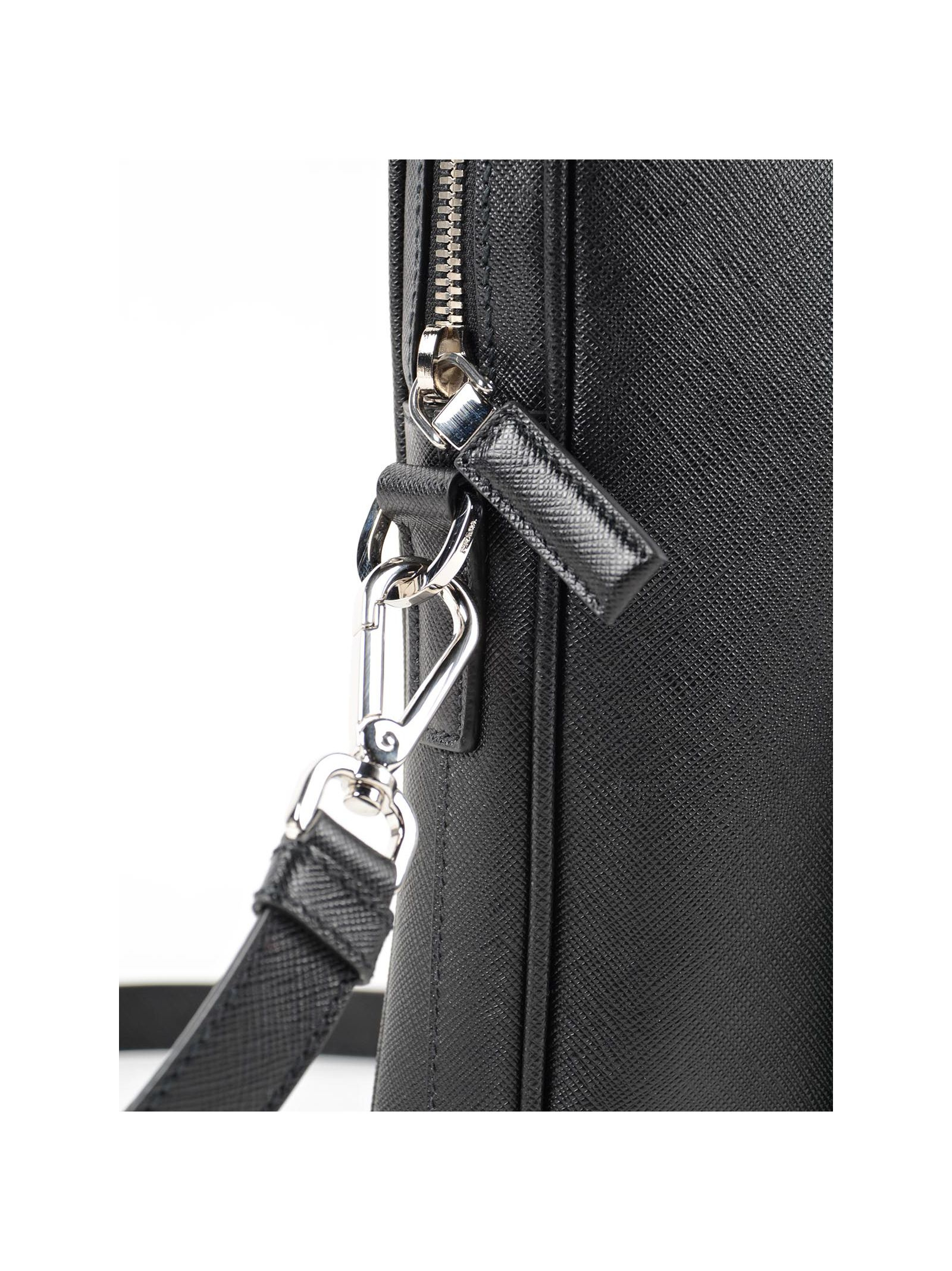 Prada Saffiano Travel in Gray for Men (Nero) | Lyst