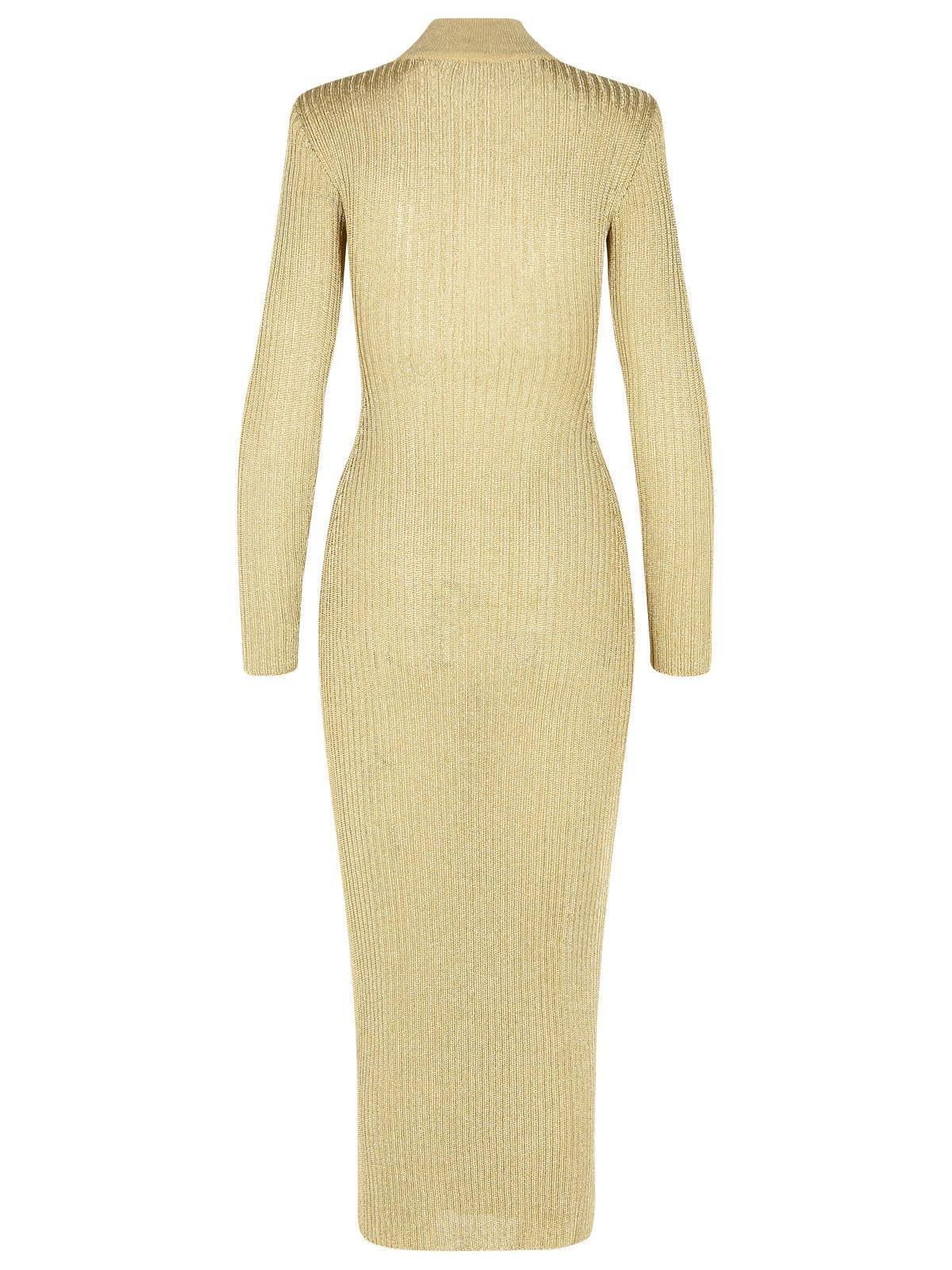 Self-Portrait Self Portrait 'Lurex' Dress in Yellow | Lyst