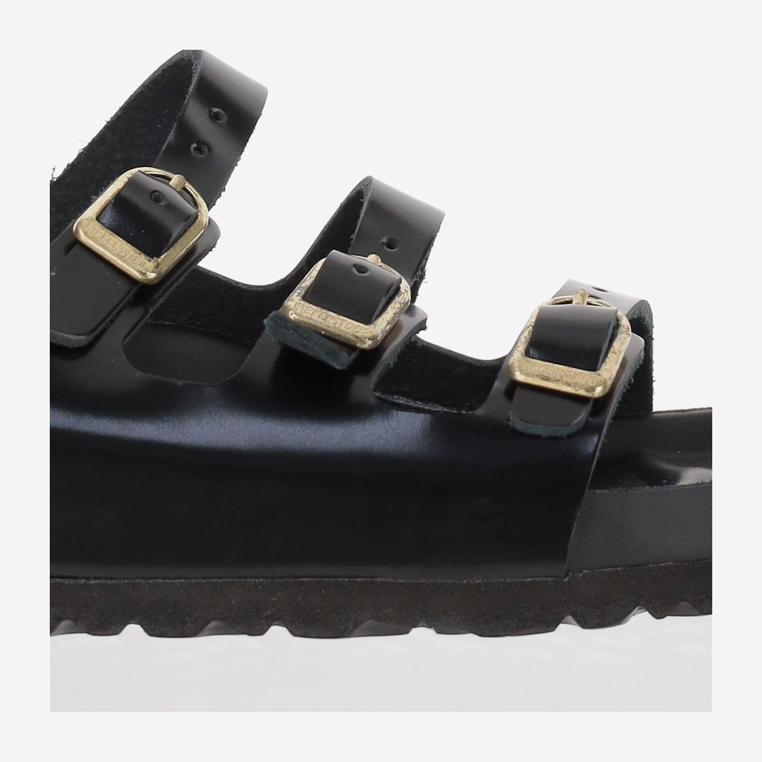 Birkenstock Florida Dbuckle Exquisite Sandals in Black | Lyst