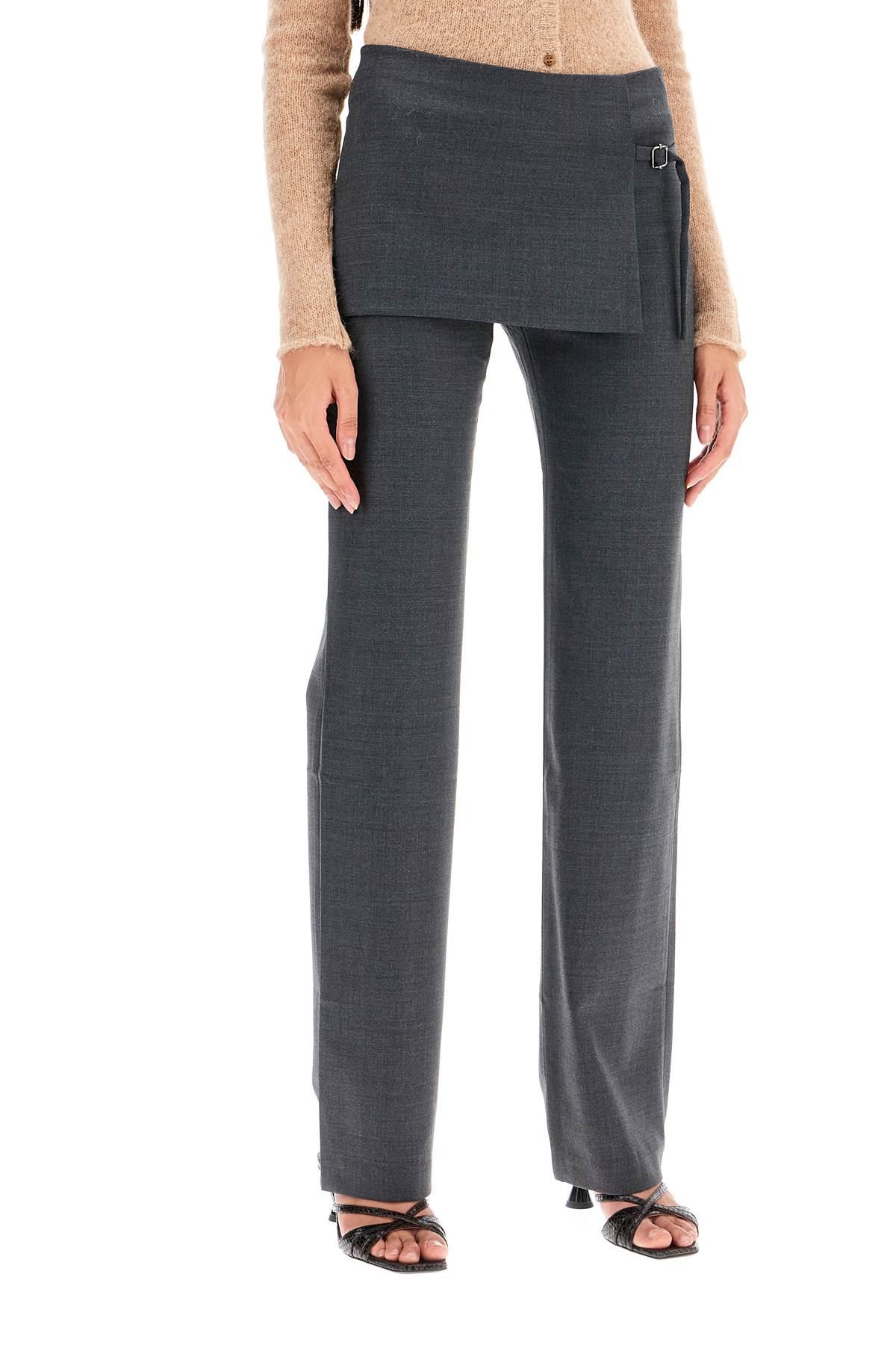 Paloma Wool Archive Pants With Mini Skirt in Gray | Lyst