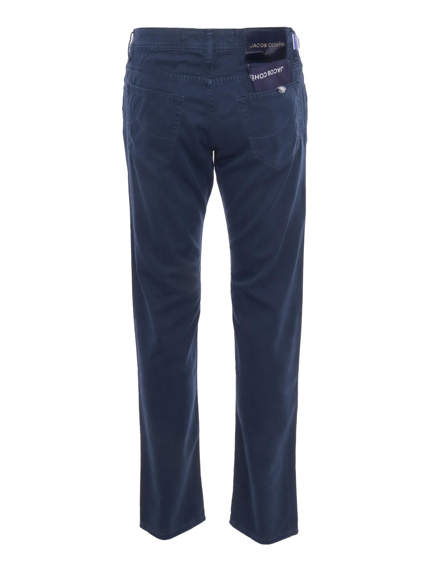 Jacob Cohen Flannel Pants in Blue for Men | Lyst