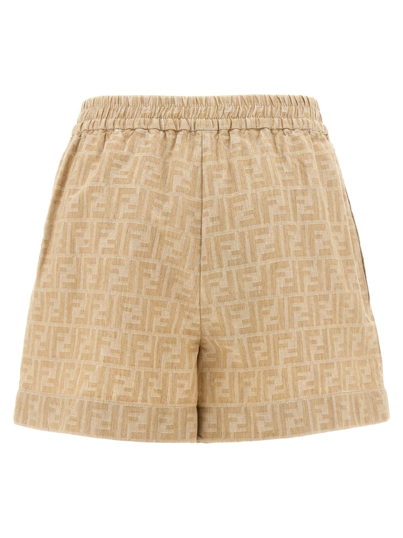 FENDI Women Shorts Burmudas FR6580AJYFF1PNO Beige FENDI Women Shorts Burmudas FR6580AJYFF1PNO Beige
