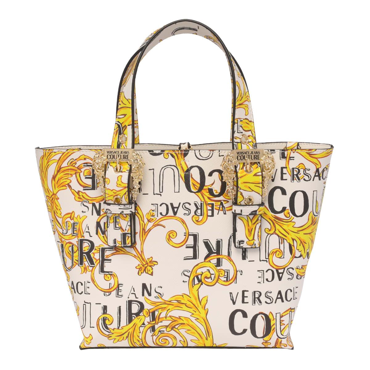 Versace Jeans Couture Logo Couture Shopping Bag in Metallic | Lyst