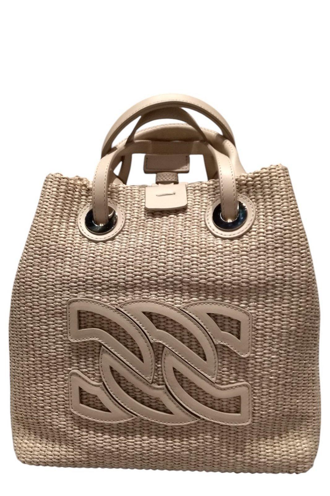 トートバッグ CASADEI DOME BAY SATCHEL BAG (3W470J0000D0MEB3113 TOFFEE) Casadei Bay Dome Top Handle Bag in Brown | Lyst
