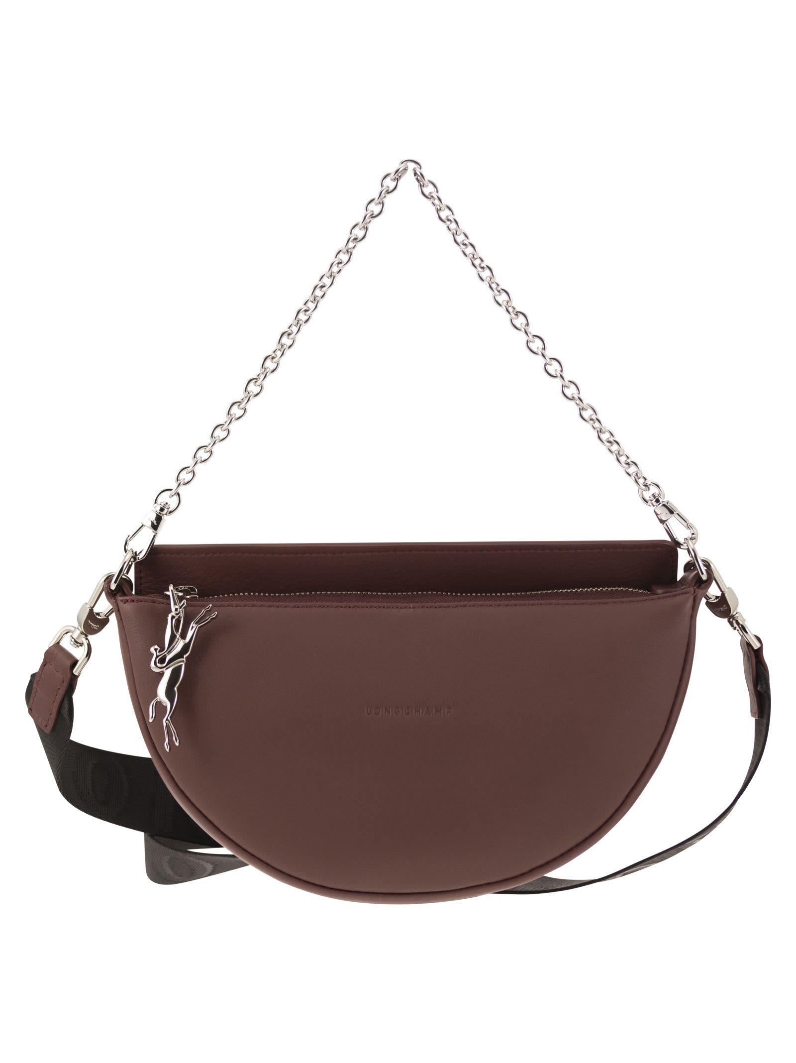 Longchamp Smile Shoulder Bag With Shoulder Strap in Brown Lyst
