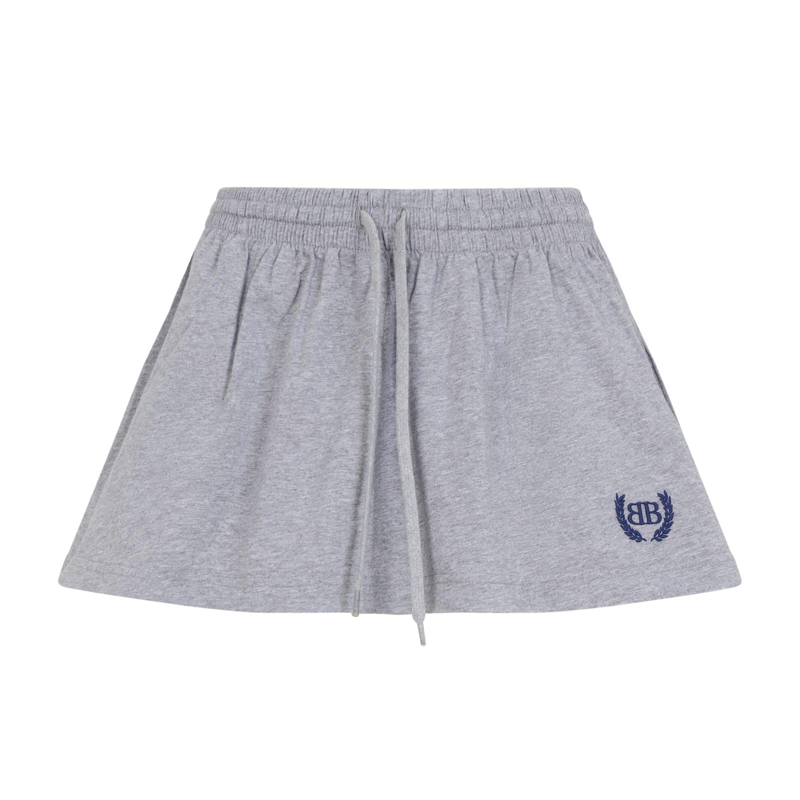 ミニスカート Balenciaga Grey Cotton Mini Skirt Balenciaga logo-print Denim Mini Skirt | Blue | FARFETCH