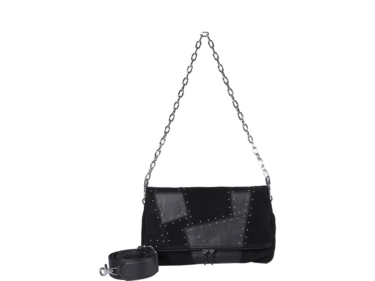 Zadig & Voltaire Rock Patchwork Crossbody Bag in Black Lyst