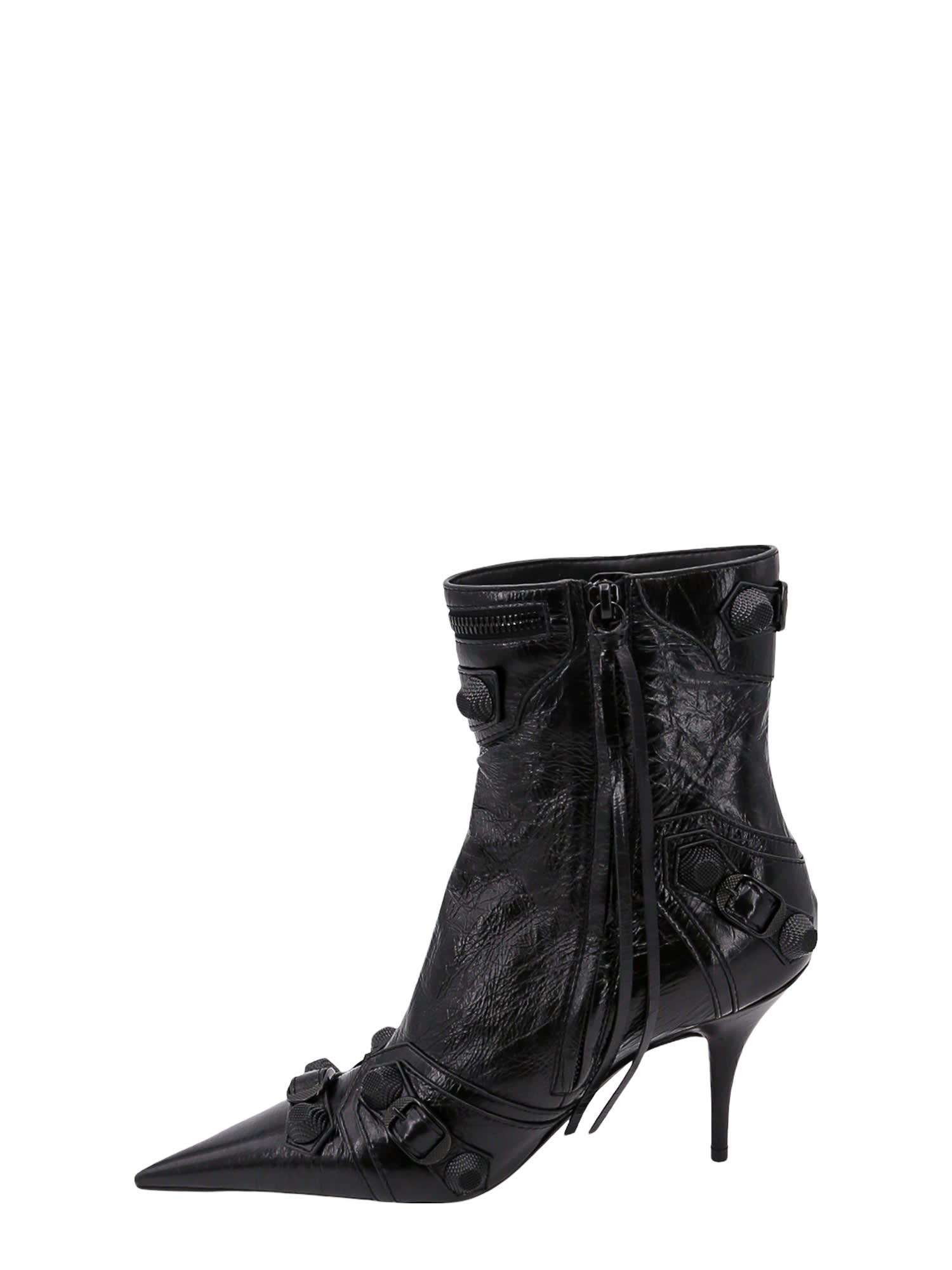 Balenciaga black deals ankle boots