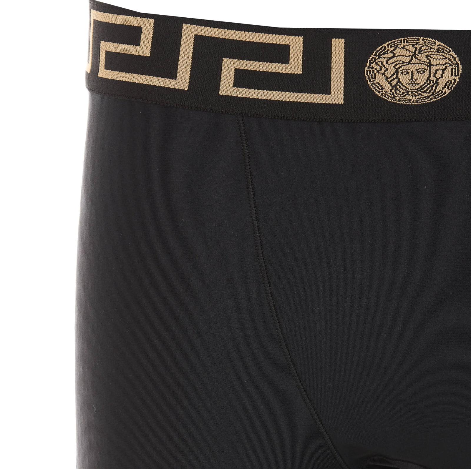 Versace Synthetic La Greca Band Logo Leggings in Black for Men - Save 36% |  Lyst