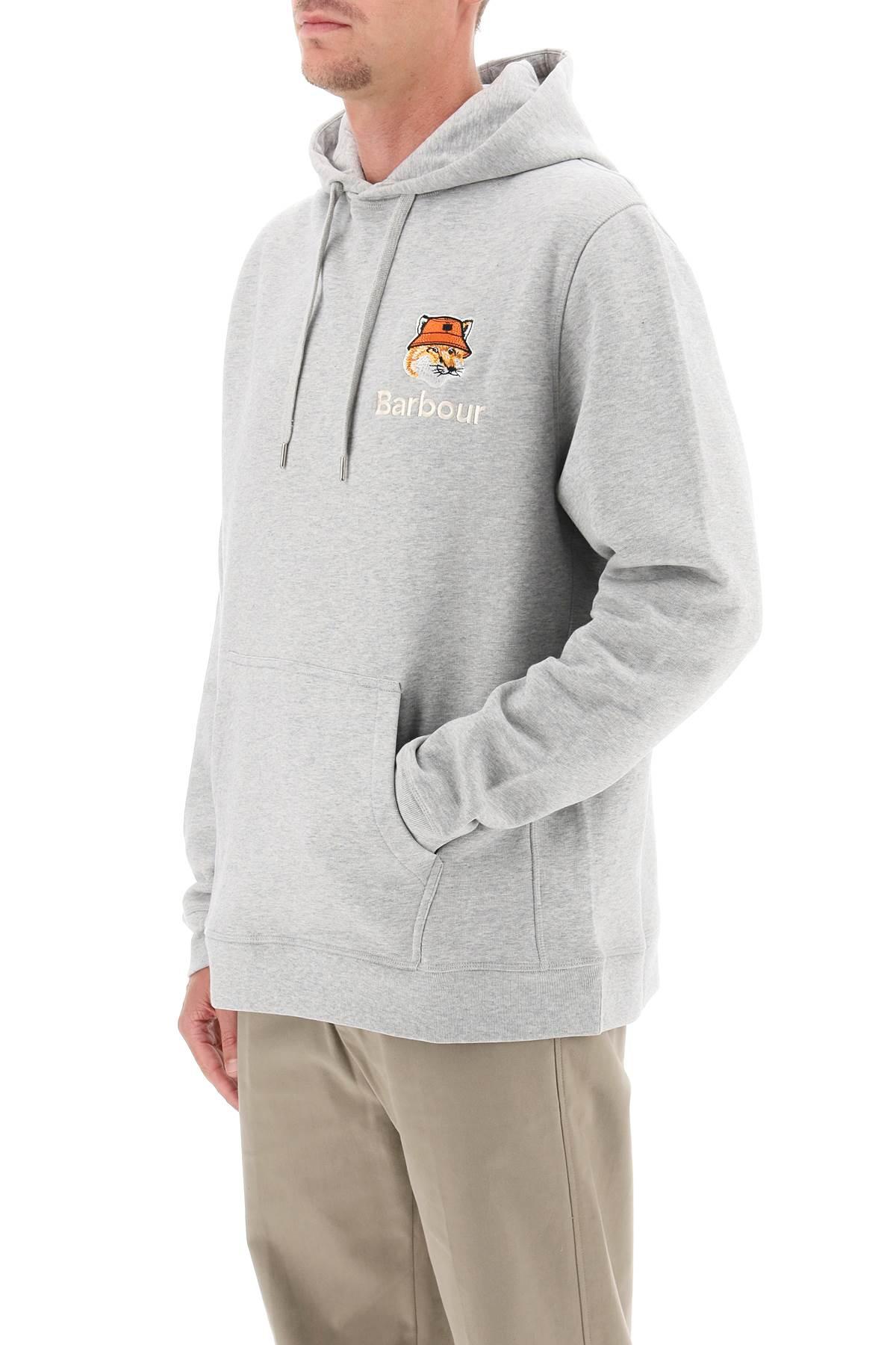 Barbour Maison Kitsun Hoodie in Gray for Men Lyst