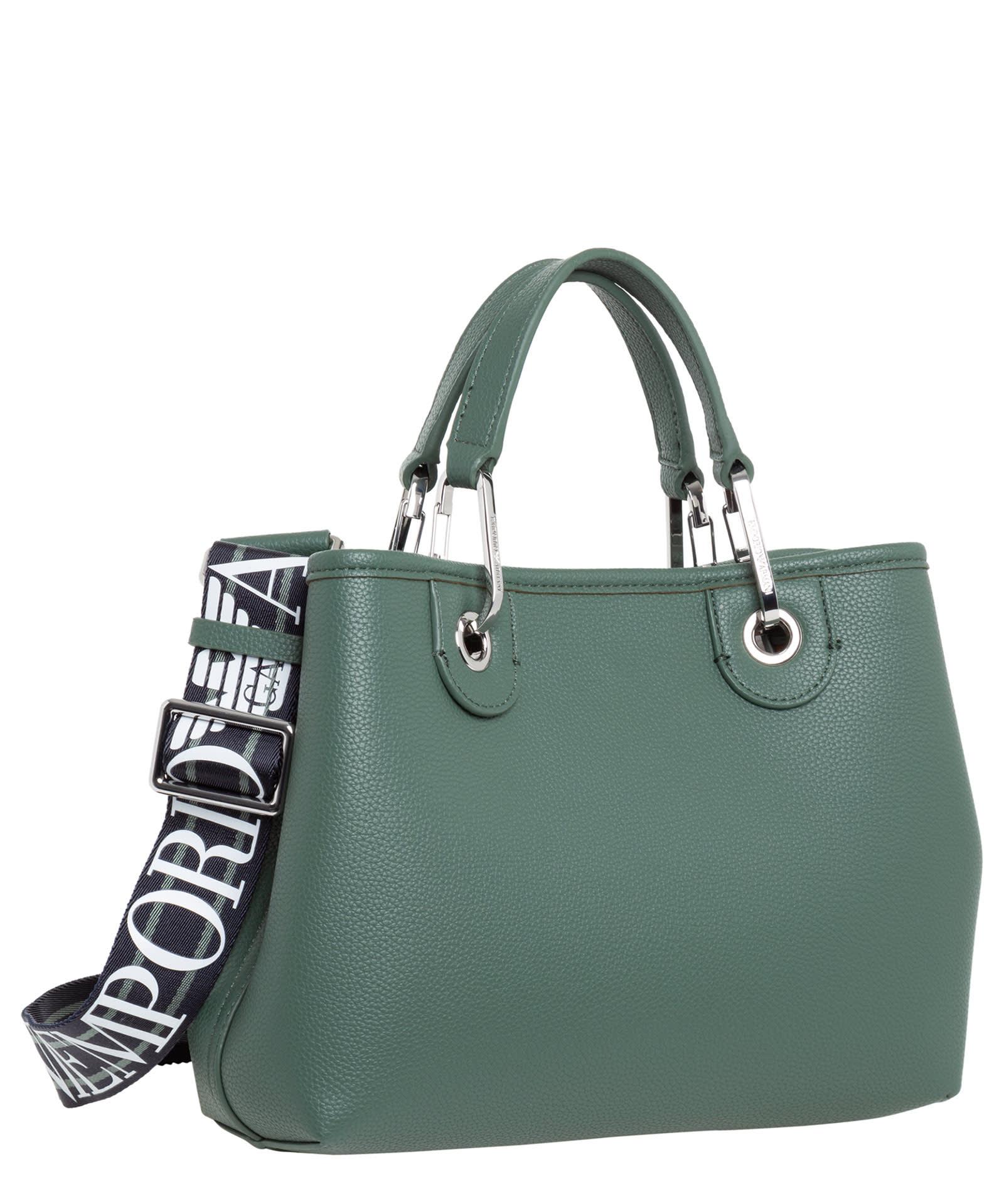 Emporio Armani Myea Handbag in Green | Lyst