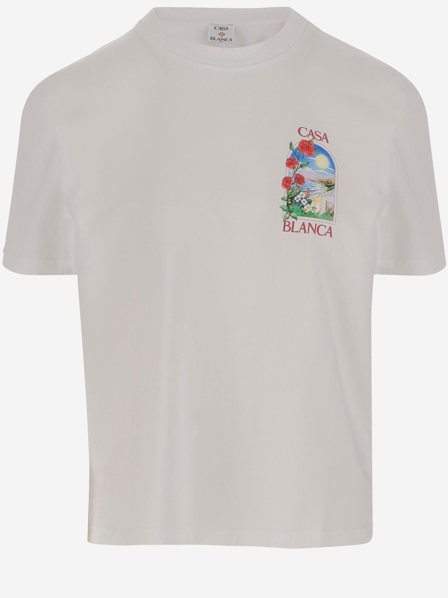 【関税込み】Casablanca ホワイト LA Days Tシャツ Casablanca La Days T-shirt | White | FARFETCH
