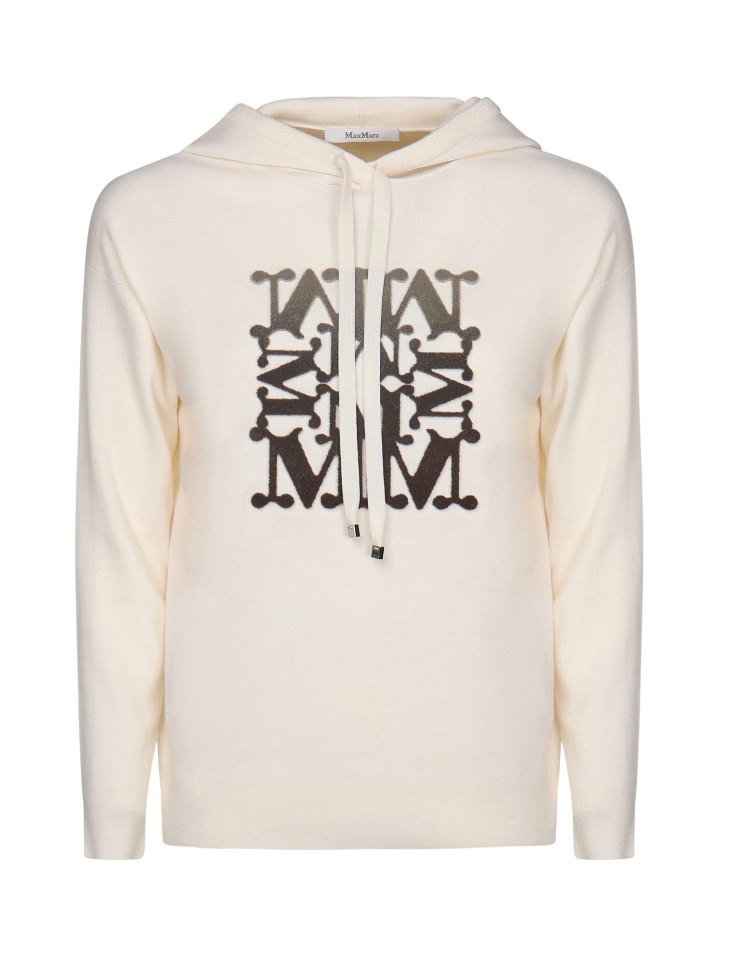 今週末までMax MaraBACCO Sweatshirtアイボリー新品未使用S 受注期間限定！MAKIKOコラボ企画！コラボZIPパーカー◇MAKIKO