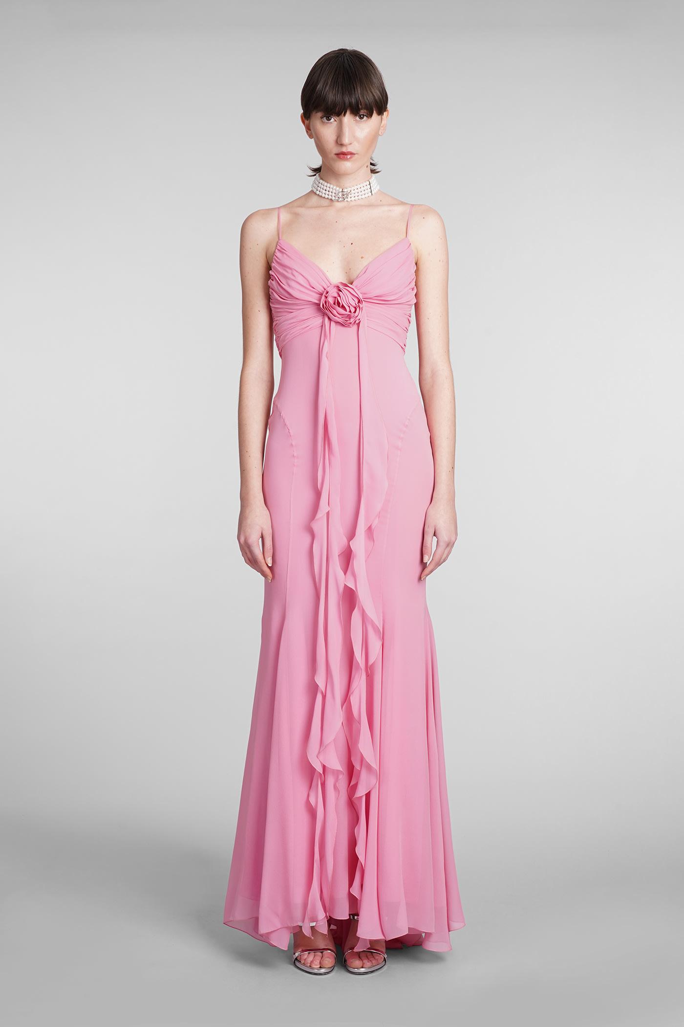 Rose silk gown cheap