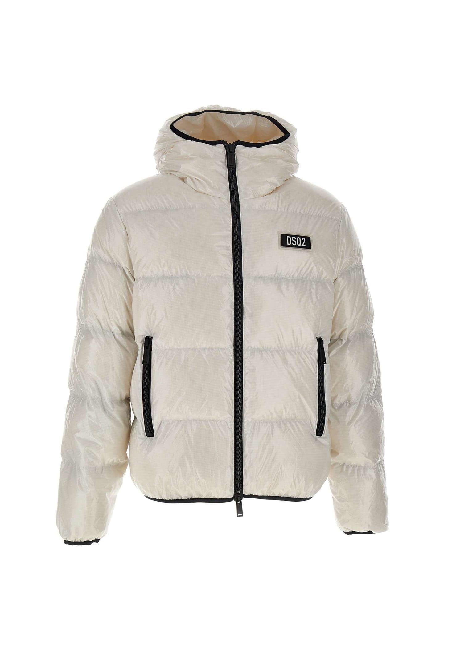 DSquared² Piumino Puff Caban in White for Men | Lyst