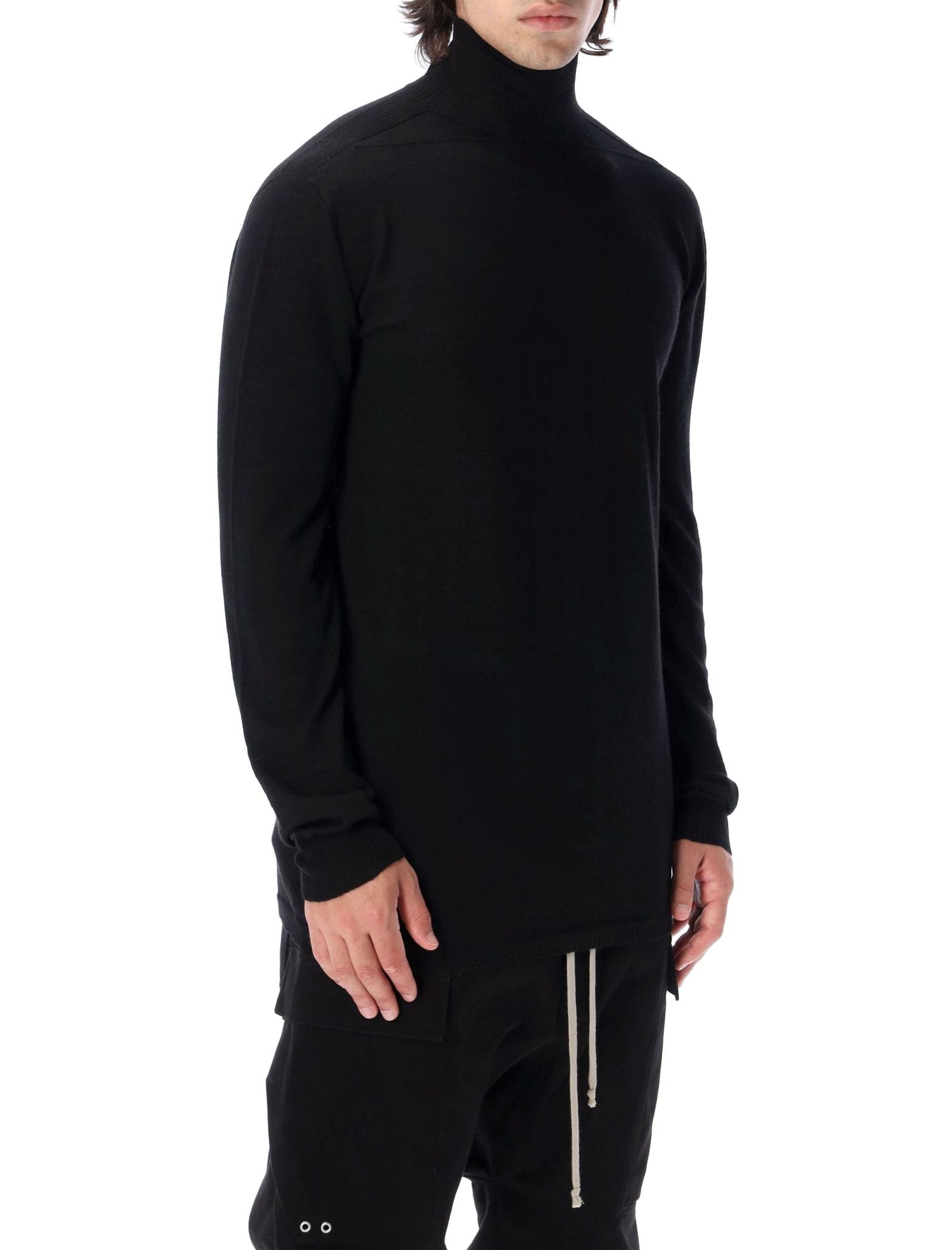 Rick Owens Oversized Turtle Neck Sweater in Blue for Men | Lyst