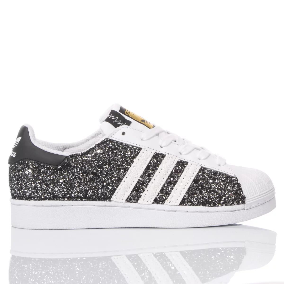 adidas gazelle silver green womens DOUBLE GLITTER SUPERSTAR main image 0