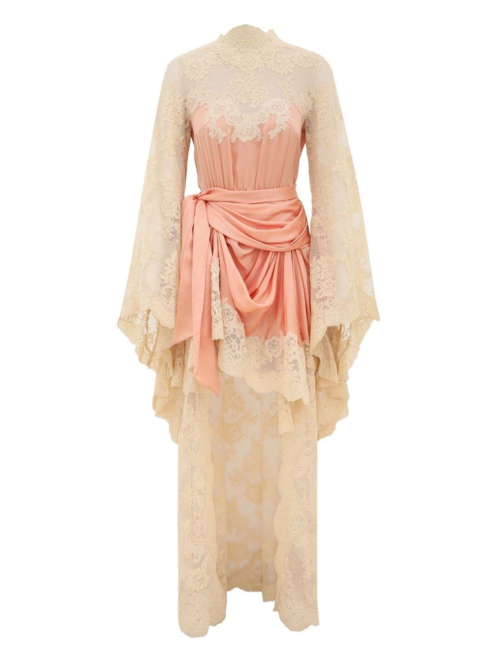 Zimmermann Silk Long Dress in Pink | Lyst Zimmermann Silk Long Dress in Pink | Lyst