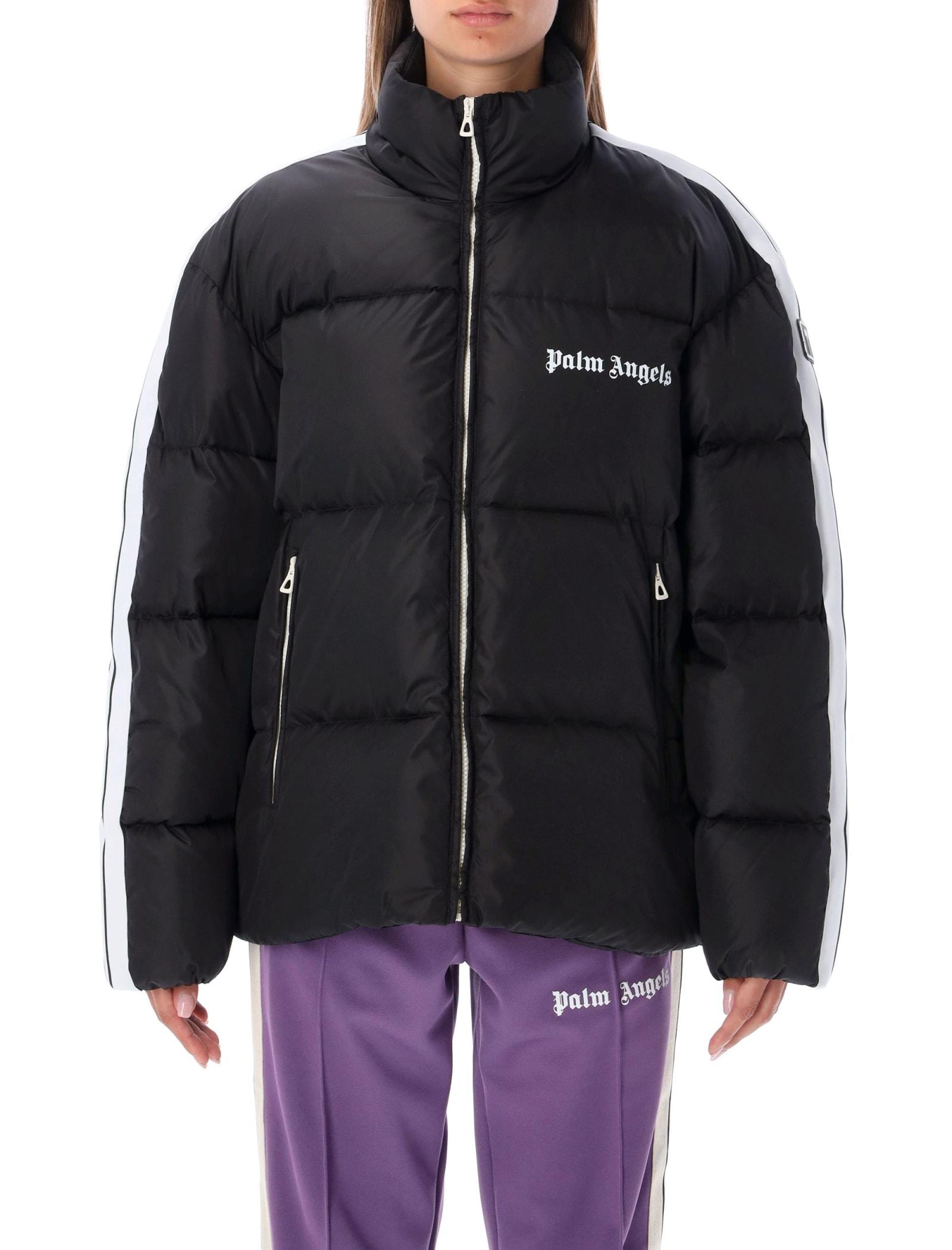 Palm Angels Beige Embroidered Down Jacket