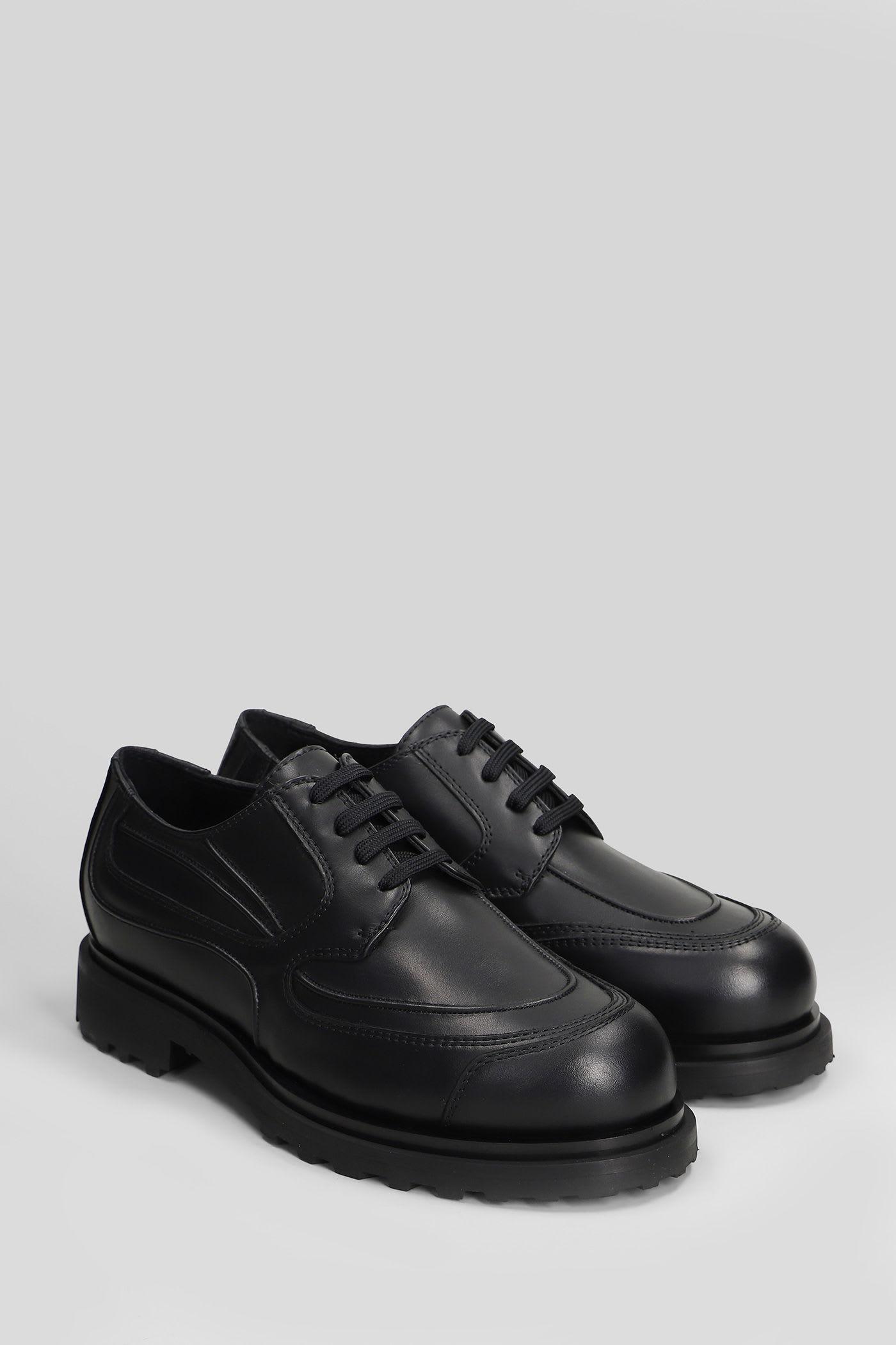 J.L-A.L Tracer Derby Lace Up Shoes in Black for Men | Lyst