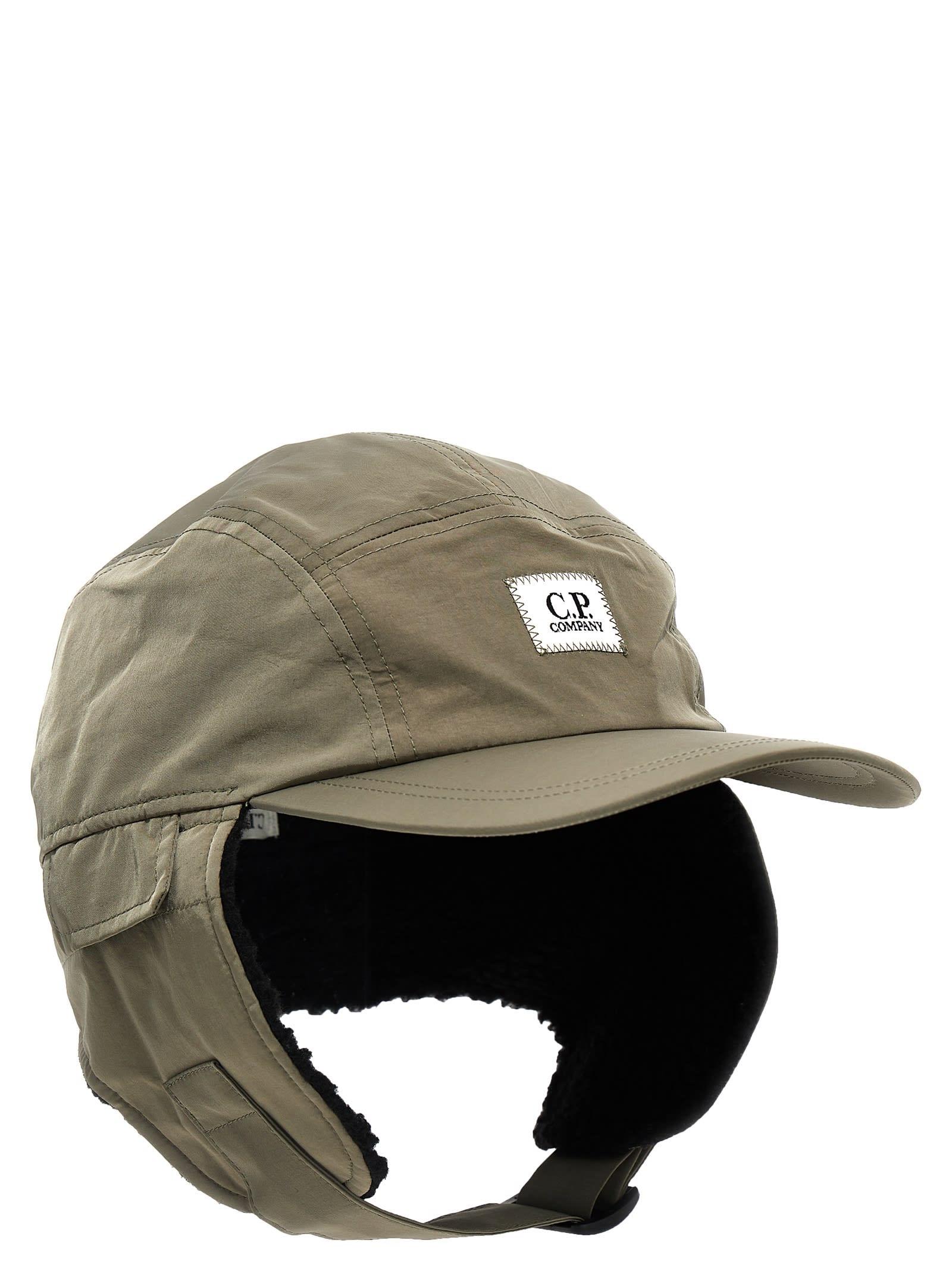 C.P. Company 'Chrome-R Earflap' Cap in Metallic for Men | Lyst