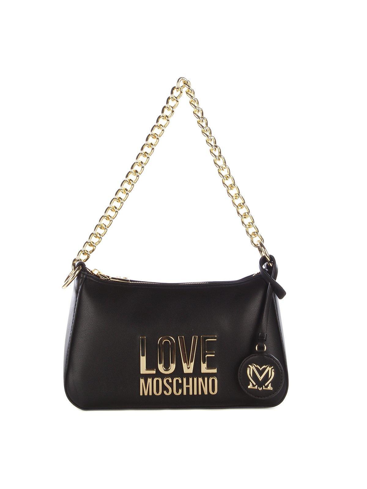 Love Moschino Logo Plaque Shoulder Bag in Lyst