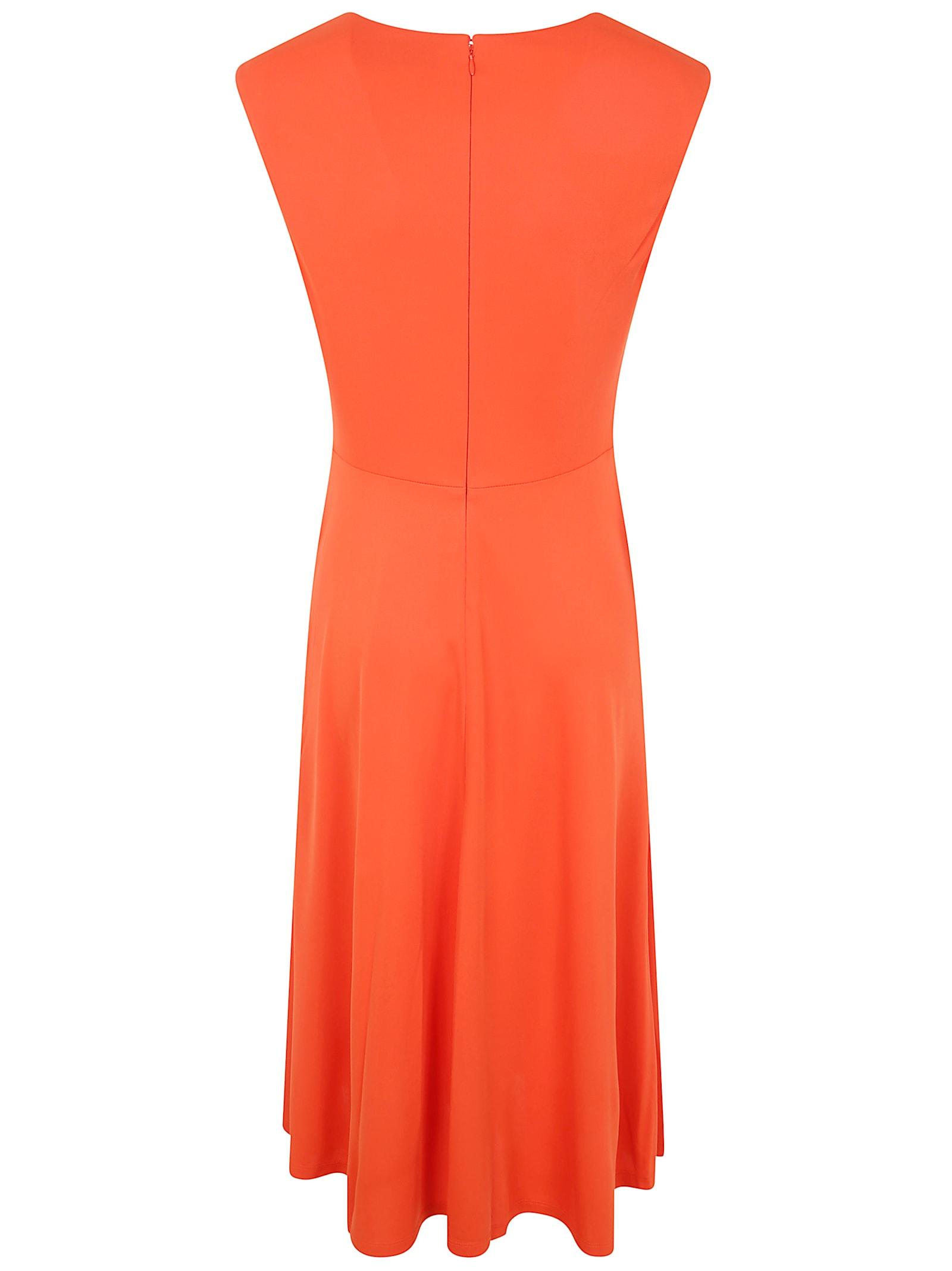 Ralph Lauren Tessanne Short Sleeve Day Dress in Orange | Lyst Ralph Lauren Tessanne Short Sleeve Day Dress in Orange | Lyst