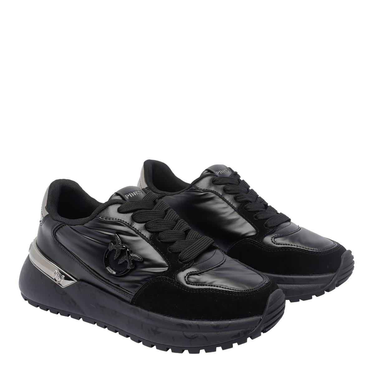 スニーカー PINKO Woman Sneakers Black SS0071P001 Z99 Pinko Woman Sneakers with Logo Details SS0071P001Z99 BLACK