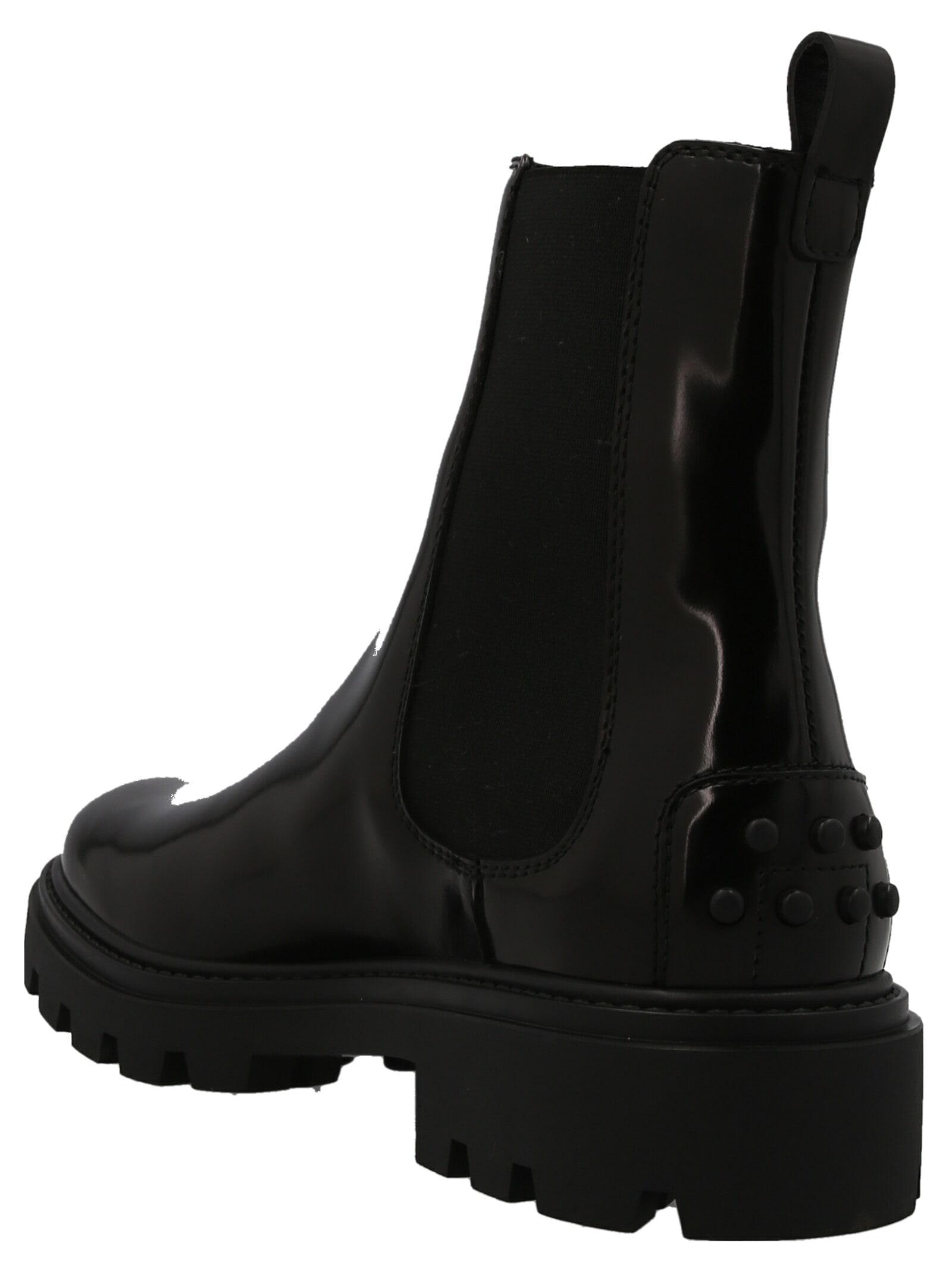 Tod's Beatles Ankle Boots in Black | Lyst