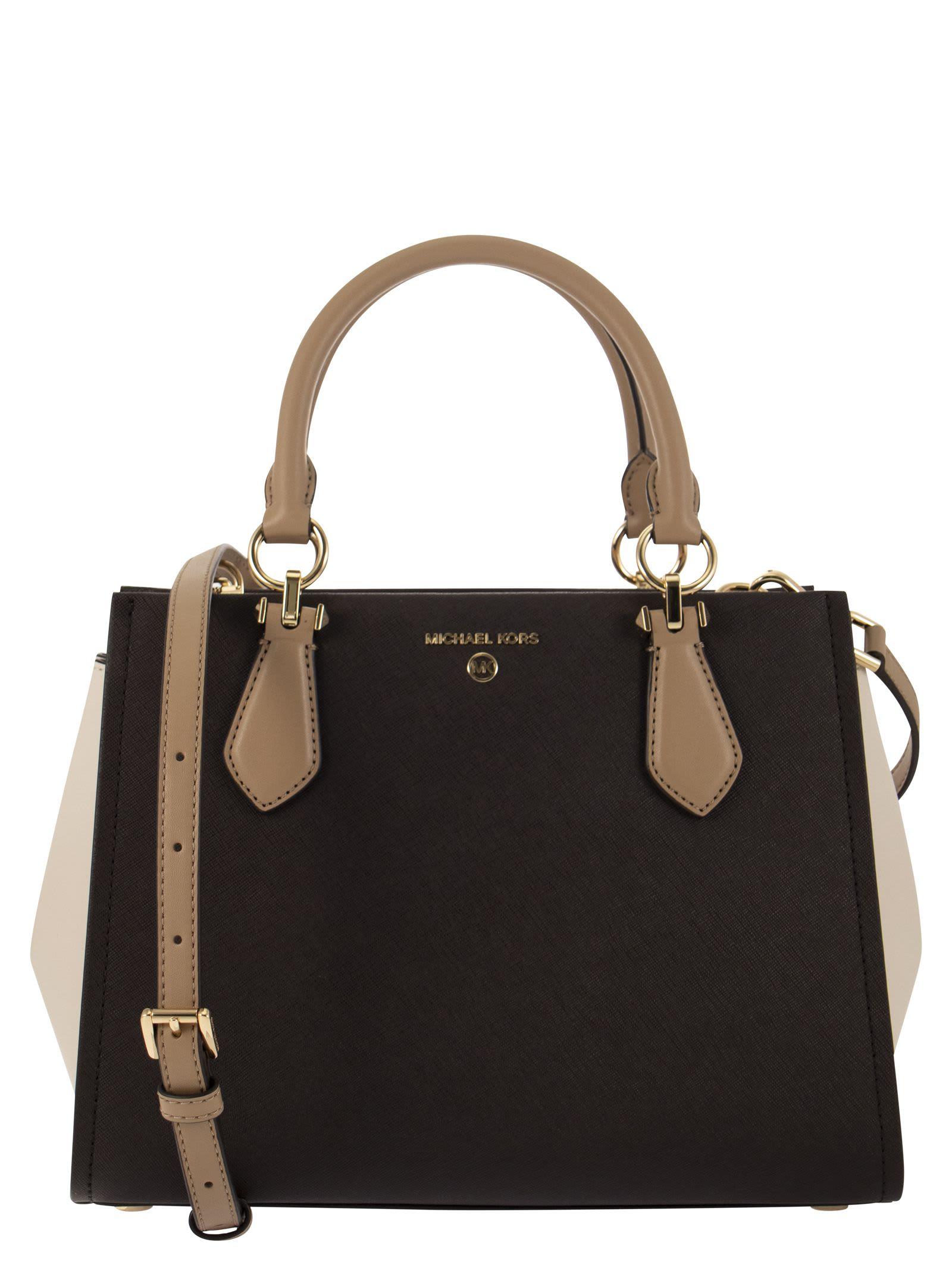 MICHAEL KORS Marilyn Medium Saffiano Leather Tote Bag for Sale in