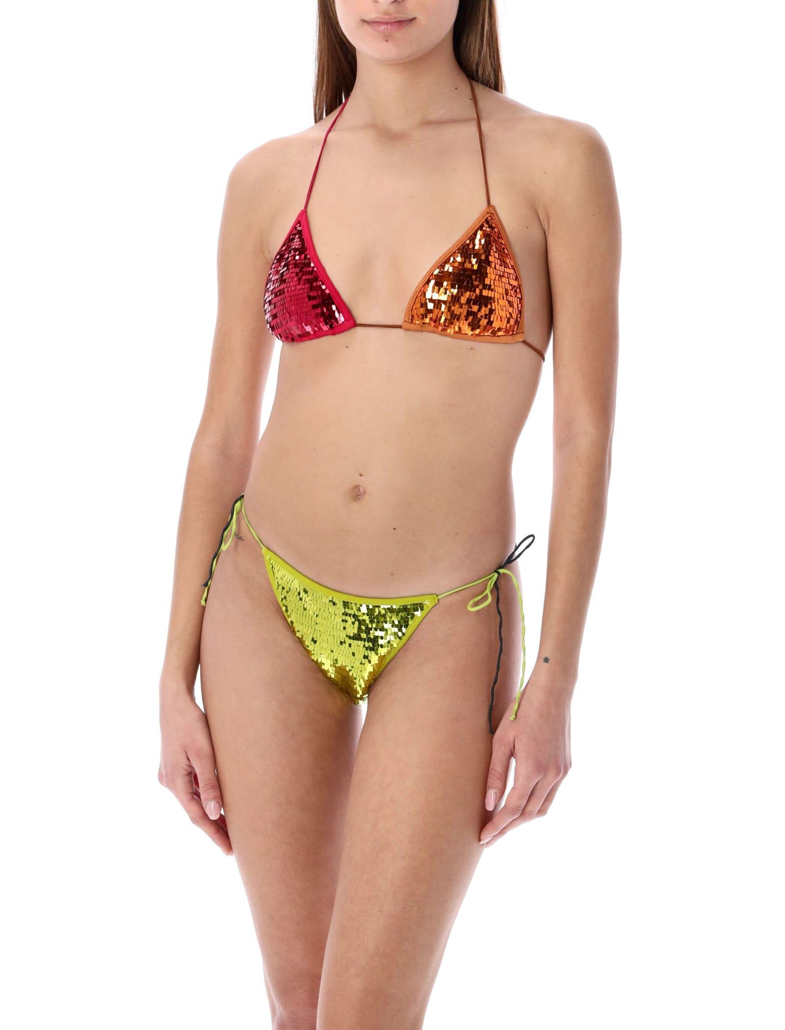 Oséree Microkini Sequin Bikini Set | Lyst