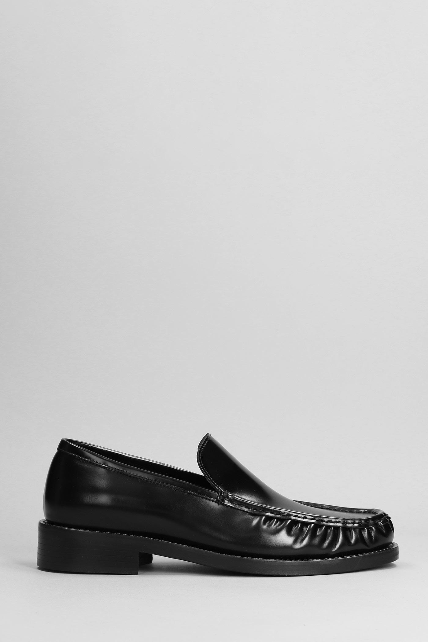 Acne Studios Loafers In Black Leather in Gray for Men | Lyst
