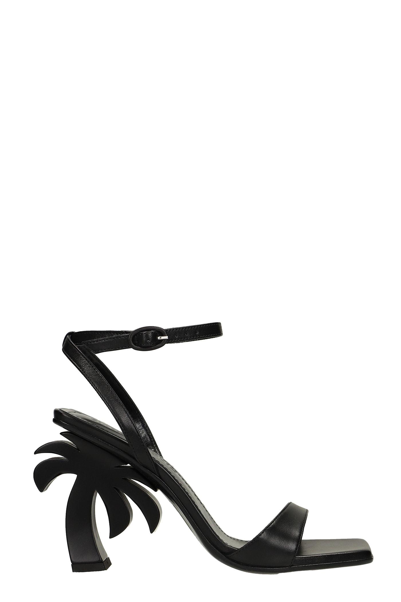 Palm Angels Sandals In Leather - Women in Black | Lyst