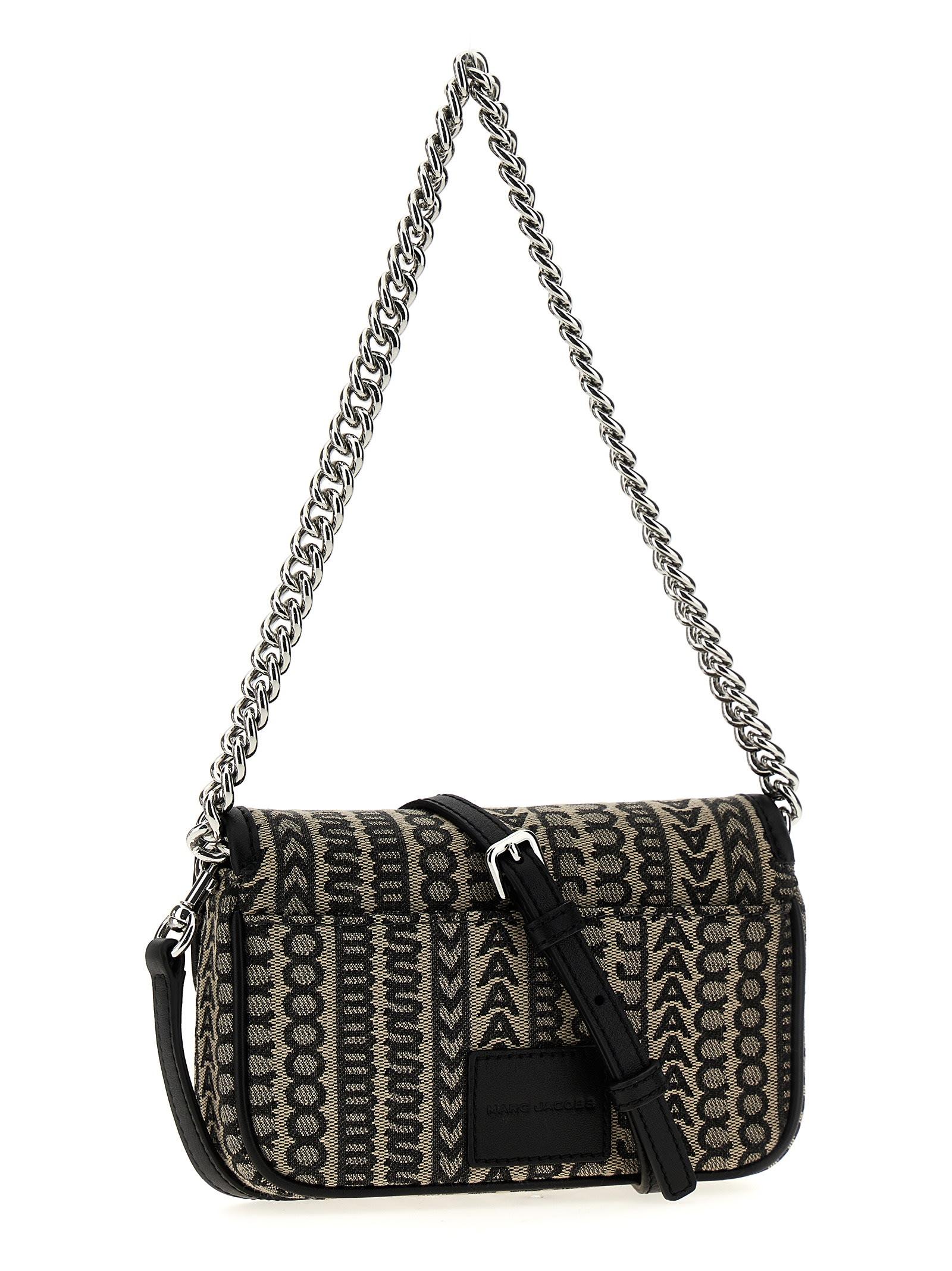 Marc Jacobs The Monogram J Marc Mini Shoulder Bag in Black
