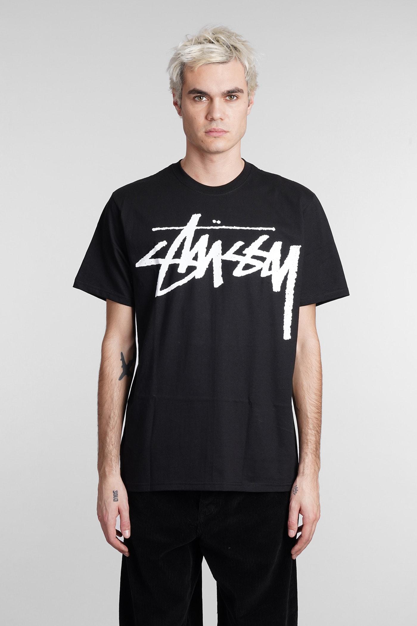 Stussy T-shirt In Black Cotton for Men | Lyst