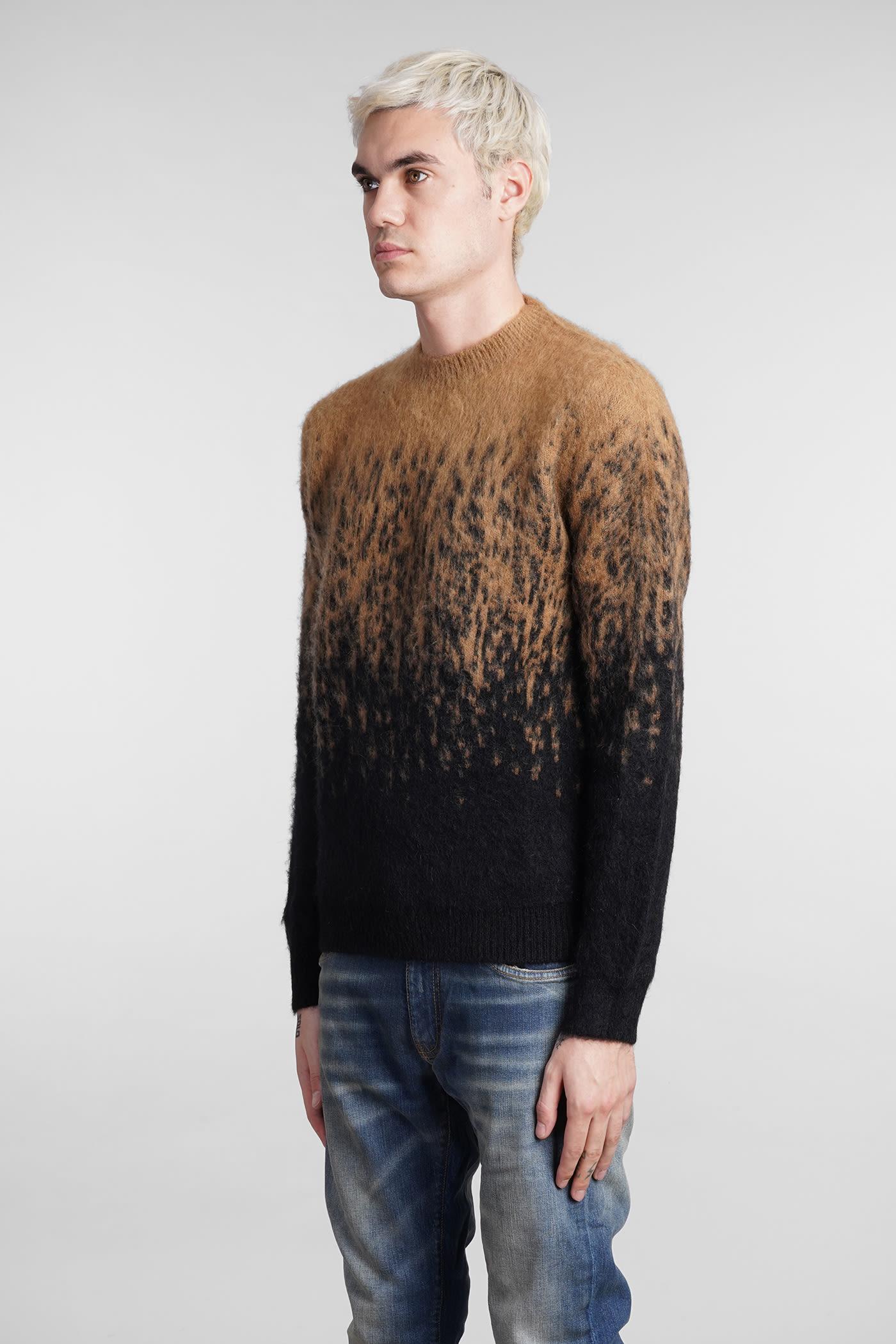 Salvatore Santoro Knitwear In Animalier Wool in Black for Men | Lyst