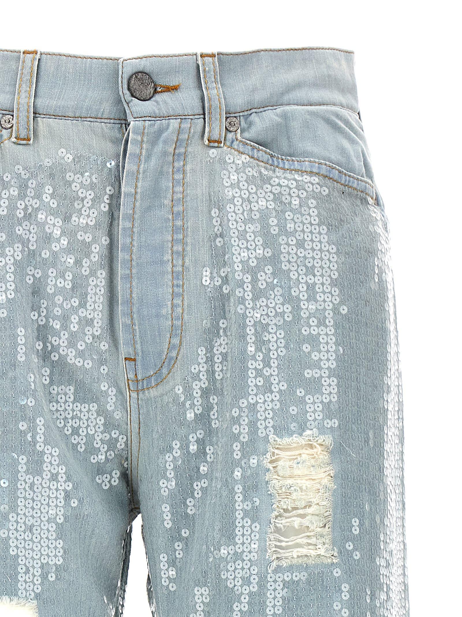 drag indlysende Grusom Palm Angels Sequin Jeans in Blue | Lyst