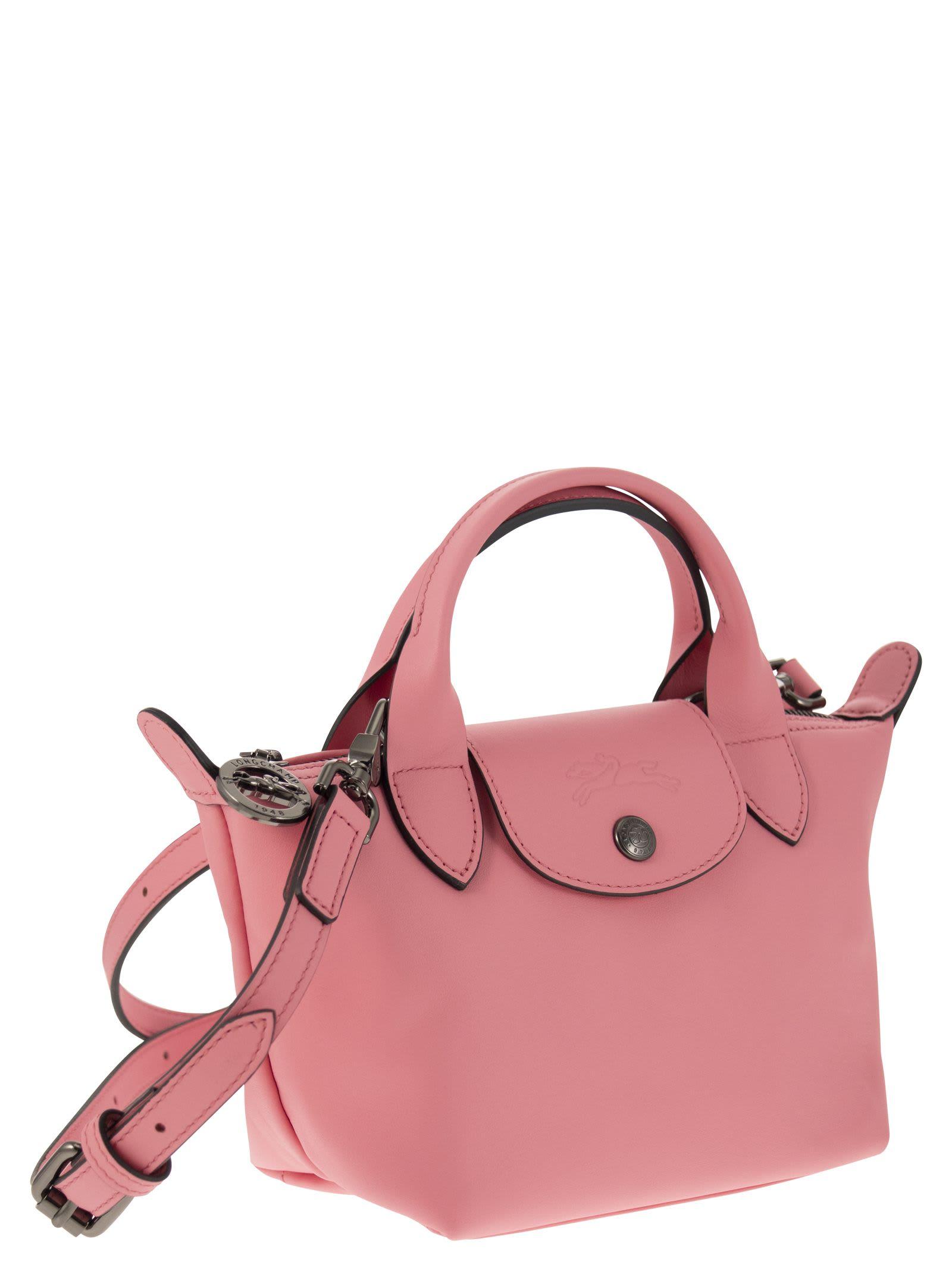 Le Pliage Xtra Handbag XS – Pink Leather – Factory Store