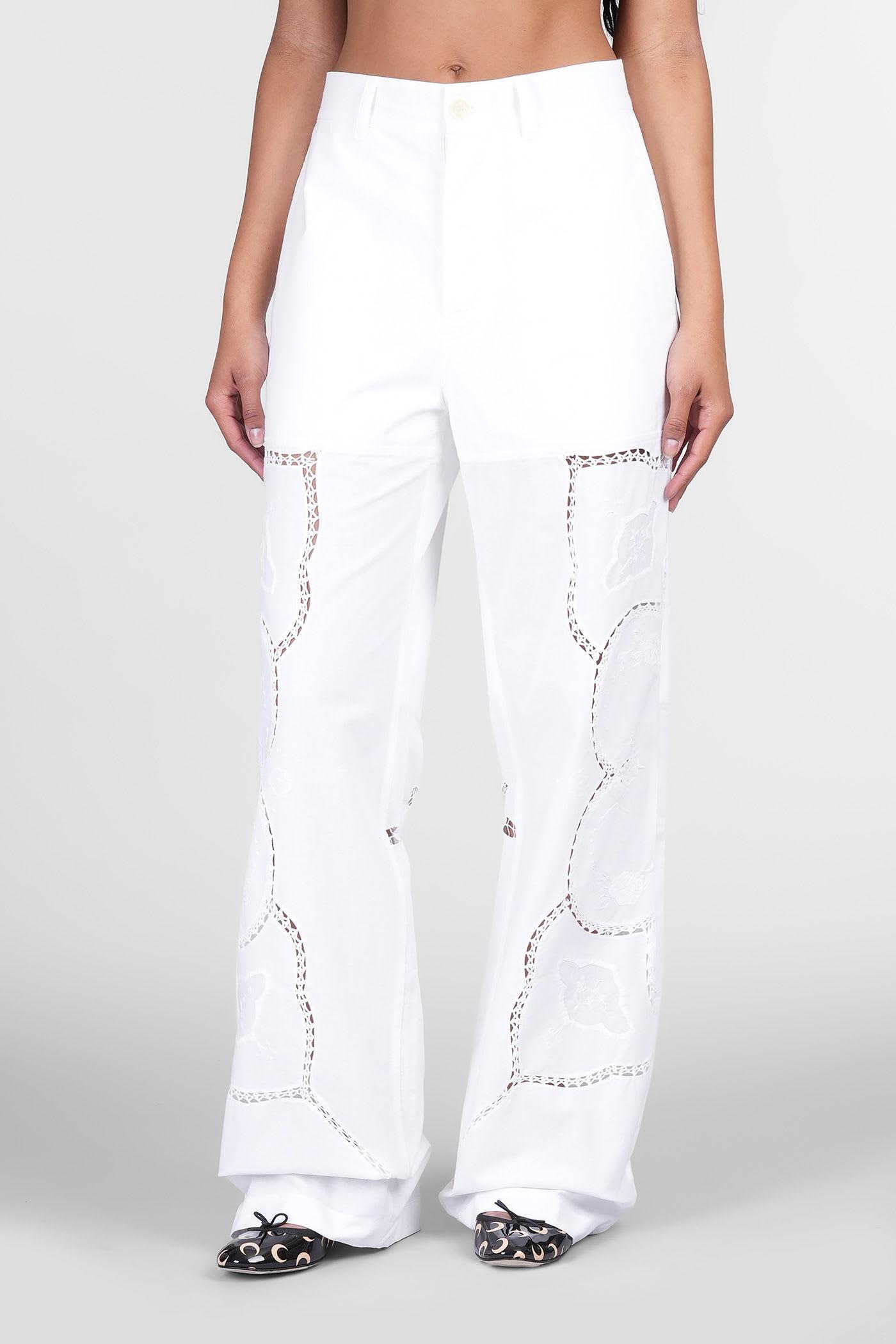 パンツ Marine Serre Upcycled Linen Pants 20307902_50480876_600.jpg