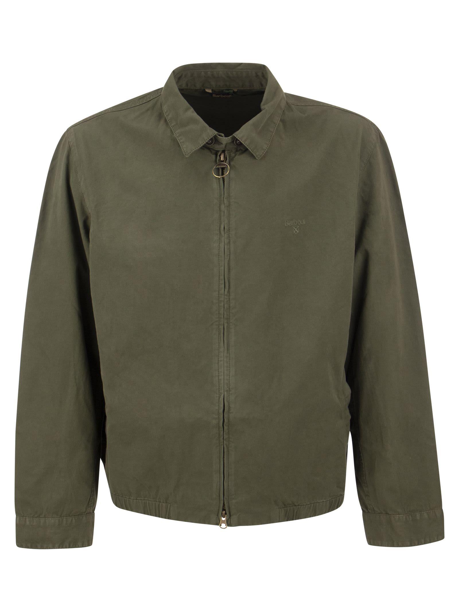 Barbour Essential Windbreaker - Cotton Jacket in Green for Men | Lyst