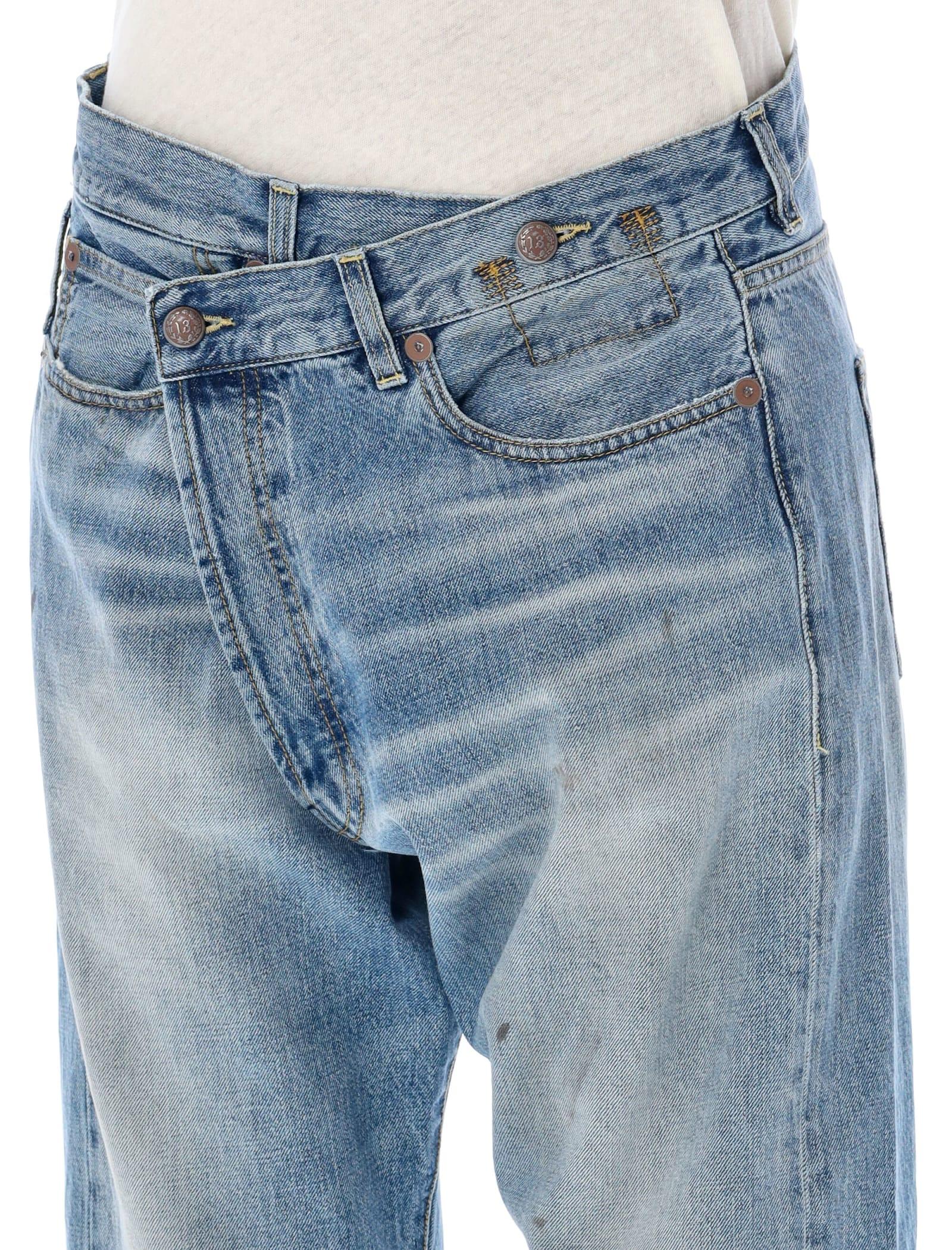 R13 Crossover Jeans in Blue | Lyst