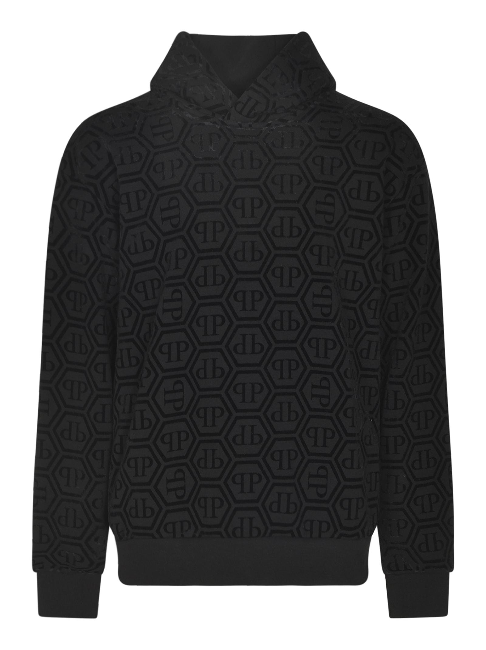 Philipp Plein Logo Monogram Hoodie in Black for Men Lyst UK