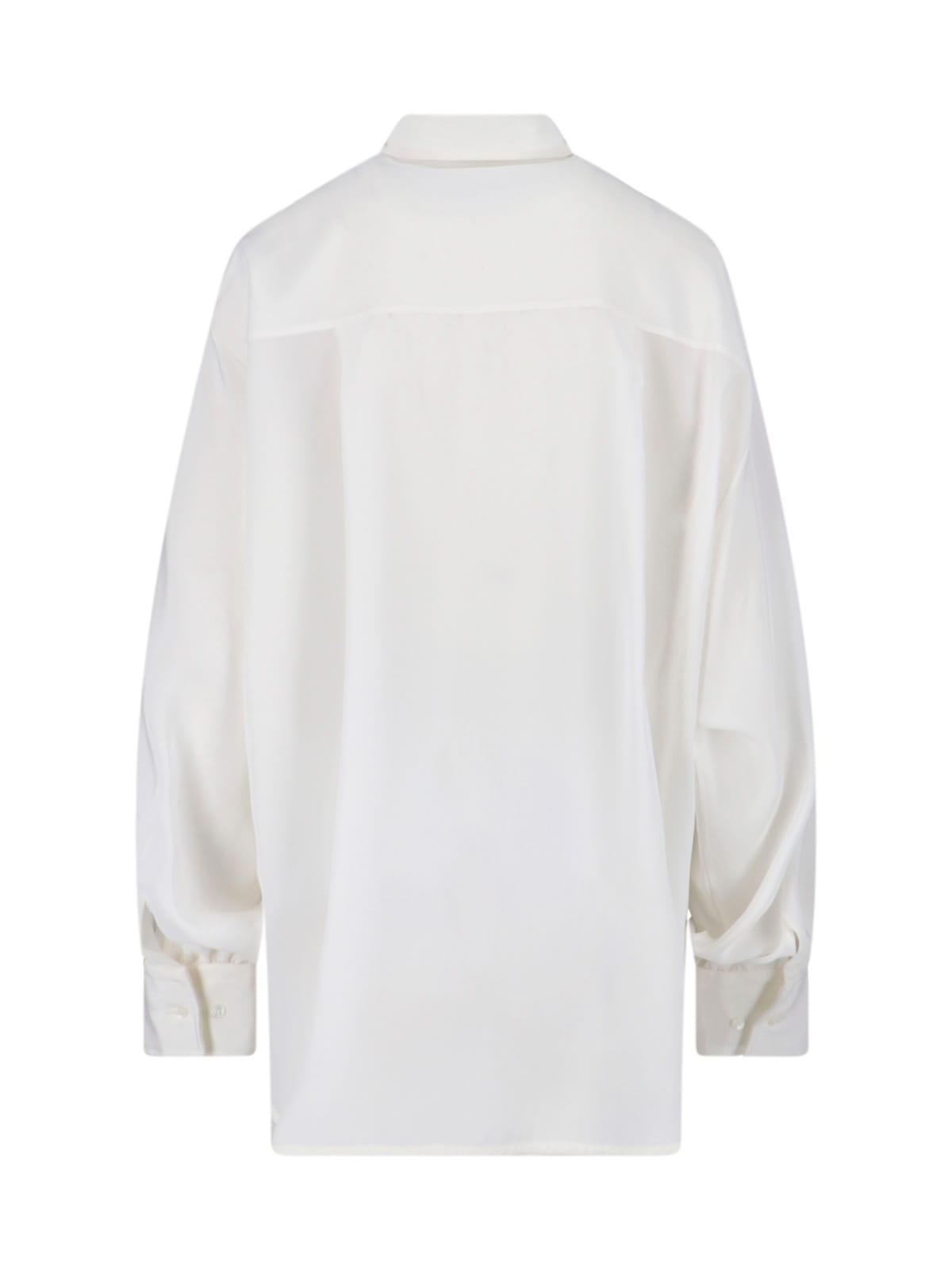 ERMANNO SCERVINO D462L354DUX95708 関税送料込 Ermanno Scervino Blue Shirt With Ruffles And Degradé Python