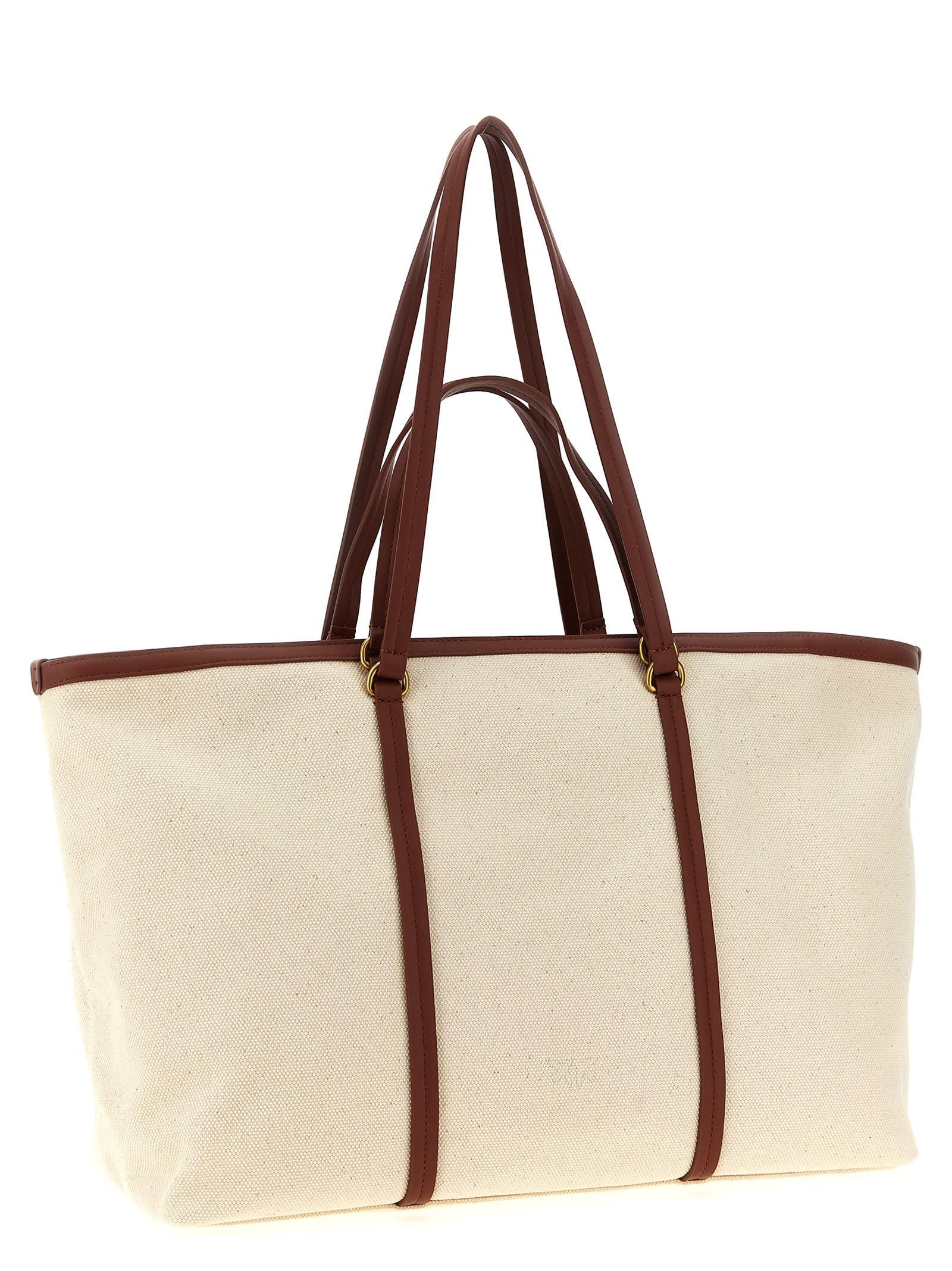 トートバッグ PINKO 'Miranda' large shopping bag Pinko 'Miranda' Large Shopping Bag in Natural | Lyst