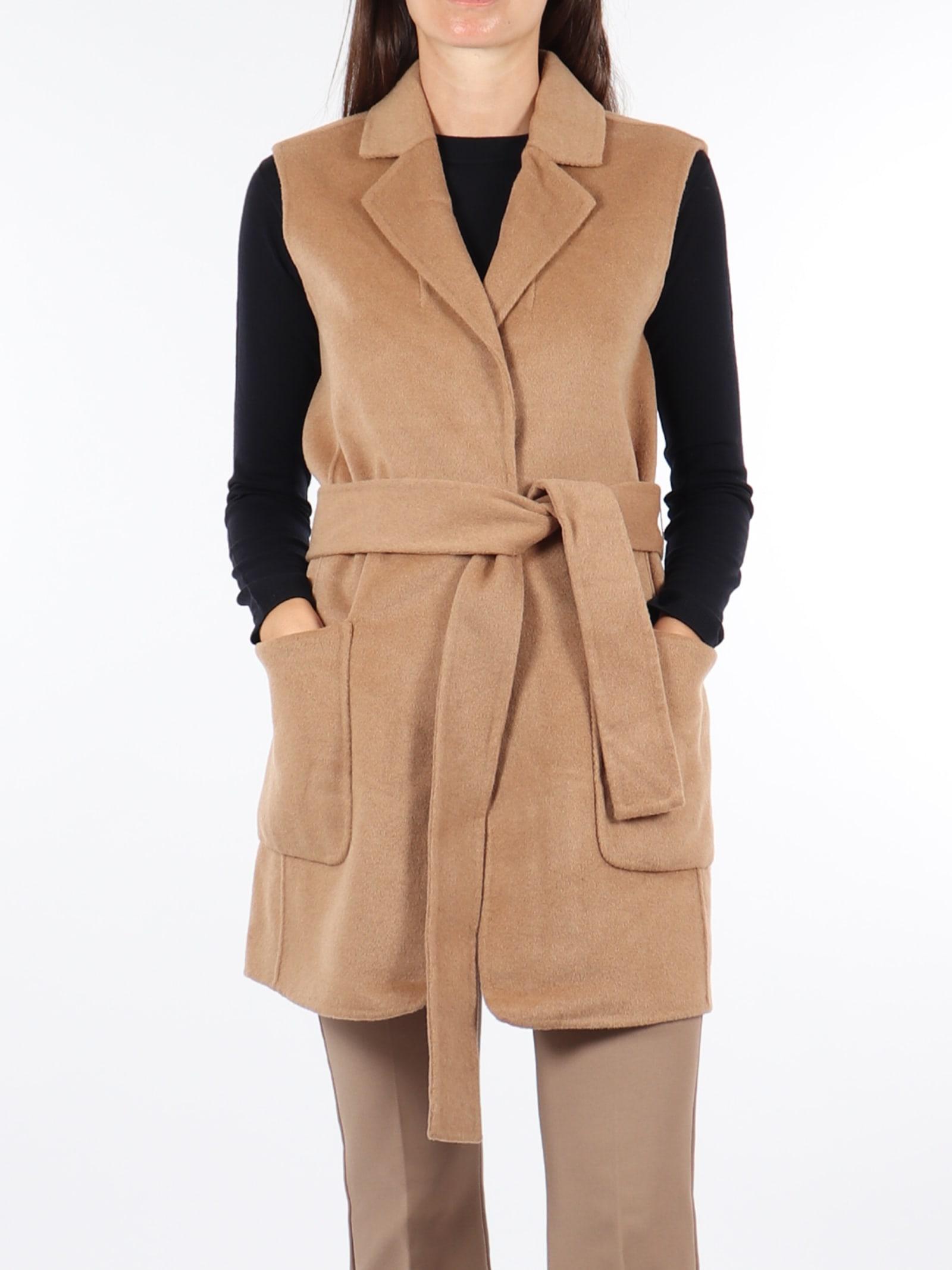 belted vest coat