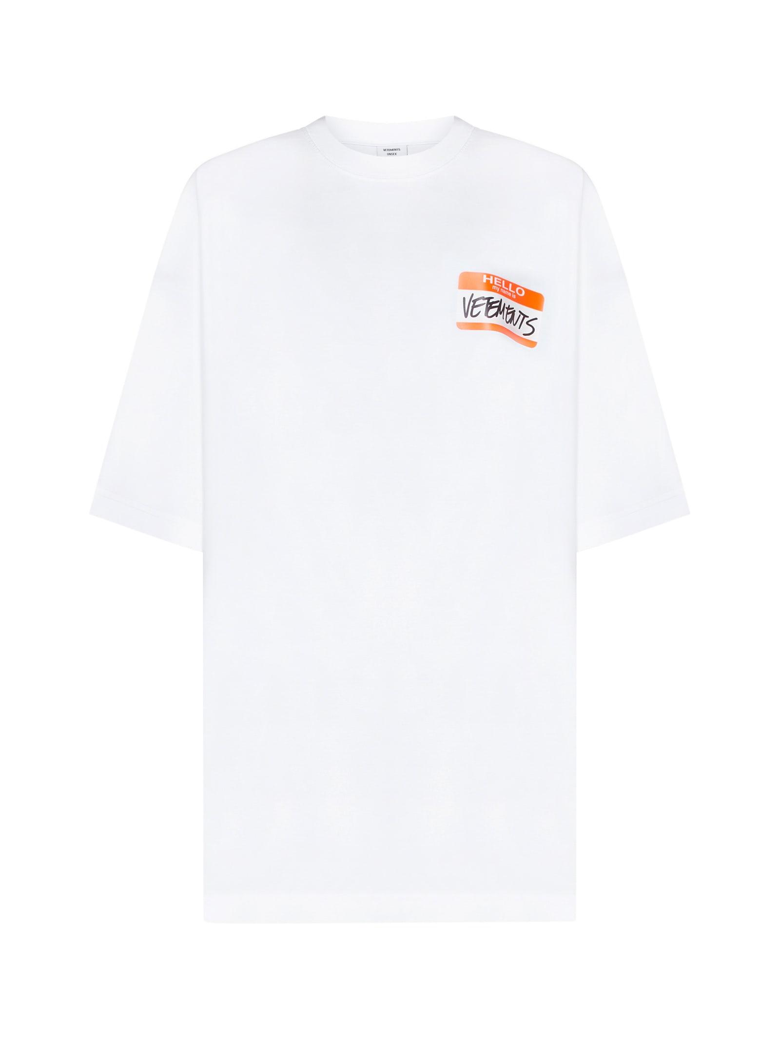 Vetements T-shirts And Polos in White | Lyst