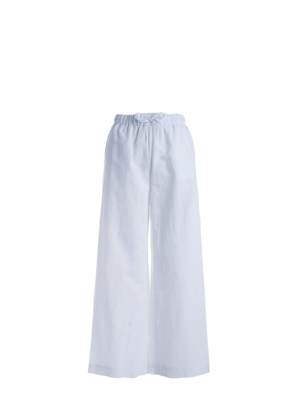 Sun 68 Sun68 Linen And Cotton Pants in White | Lyst