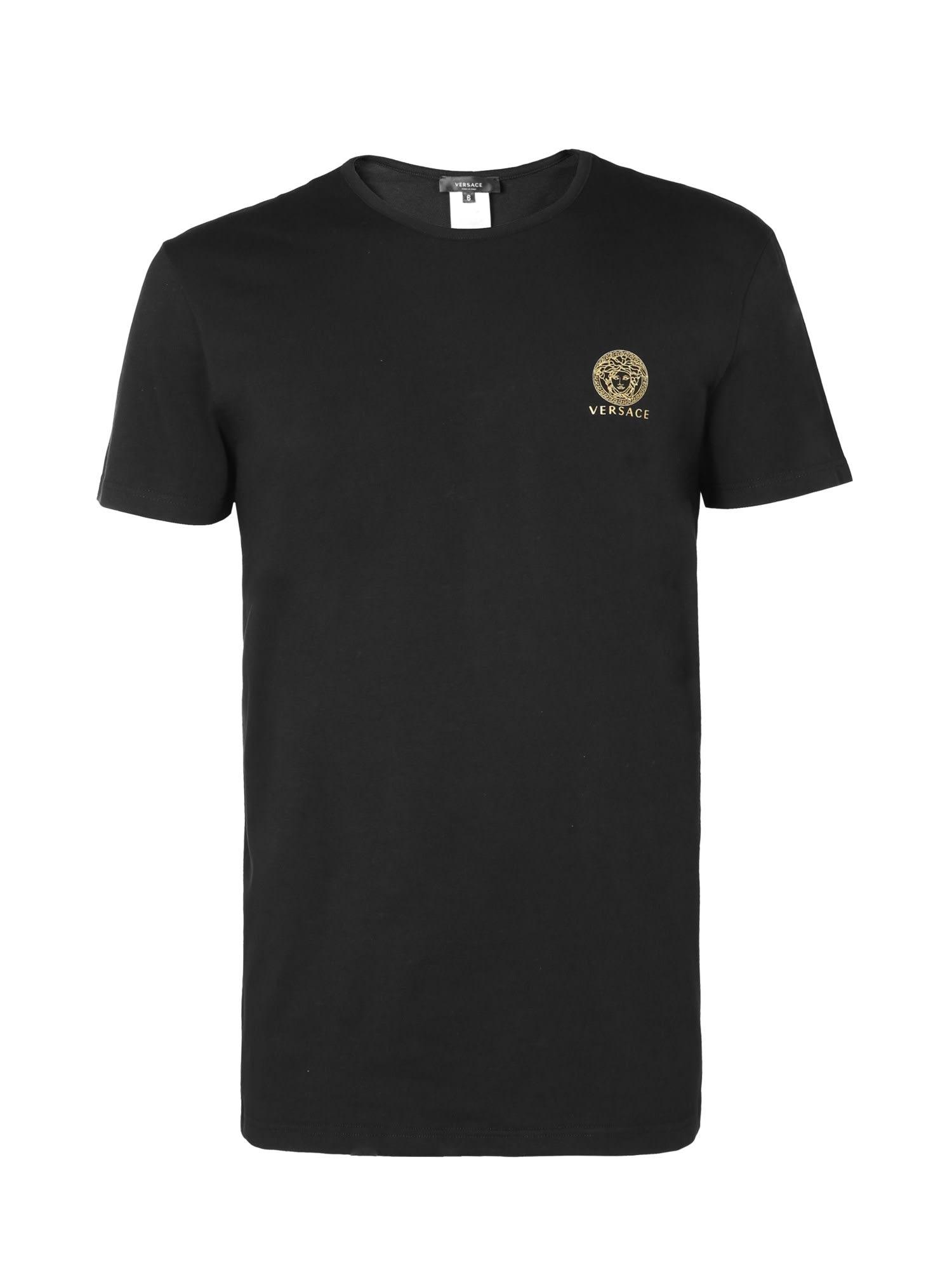 Versace Cotton Underwear T-shirt With Medusa in Nero (Black) for Men - Lyst